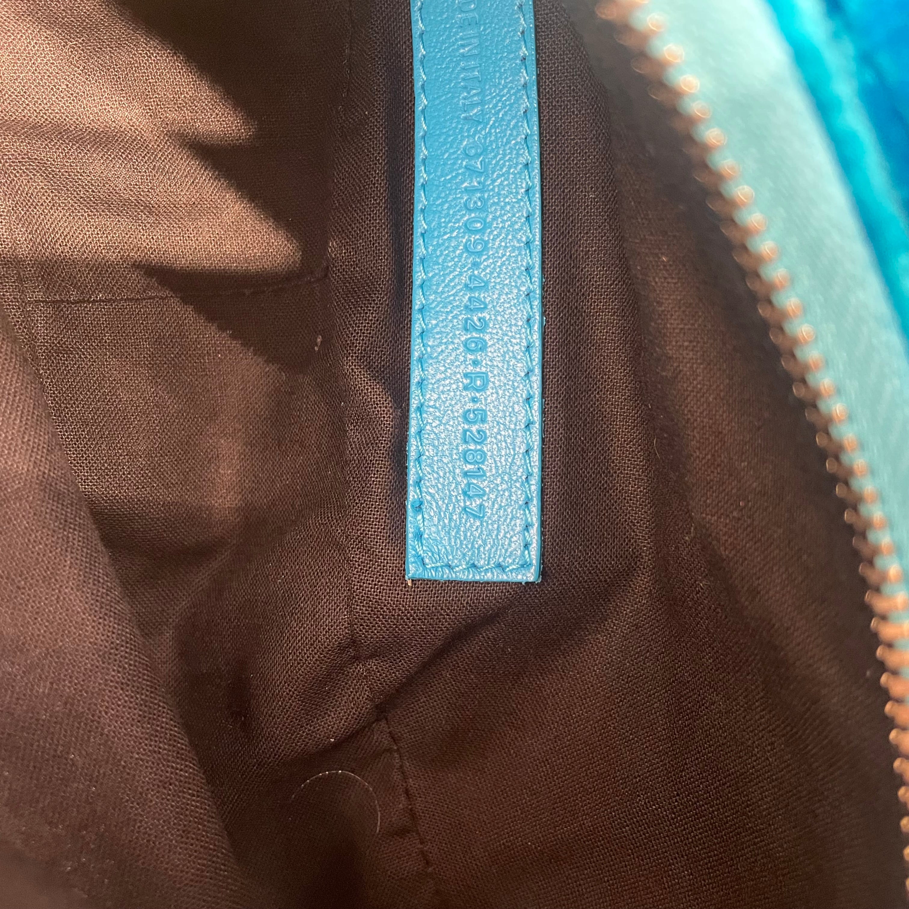 BALENCIAGA/Cross Body Bag/Velour/BLU/ view 5