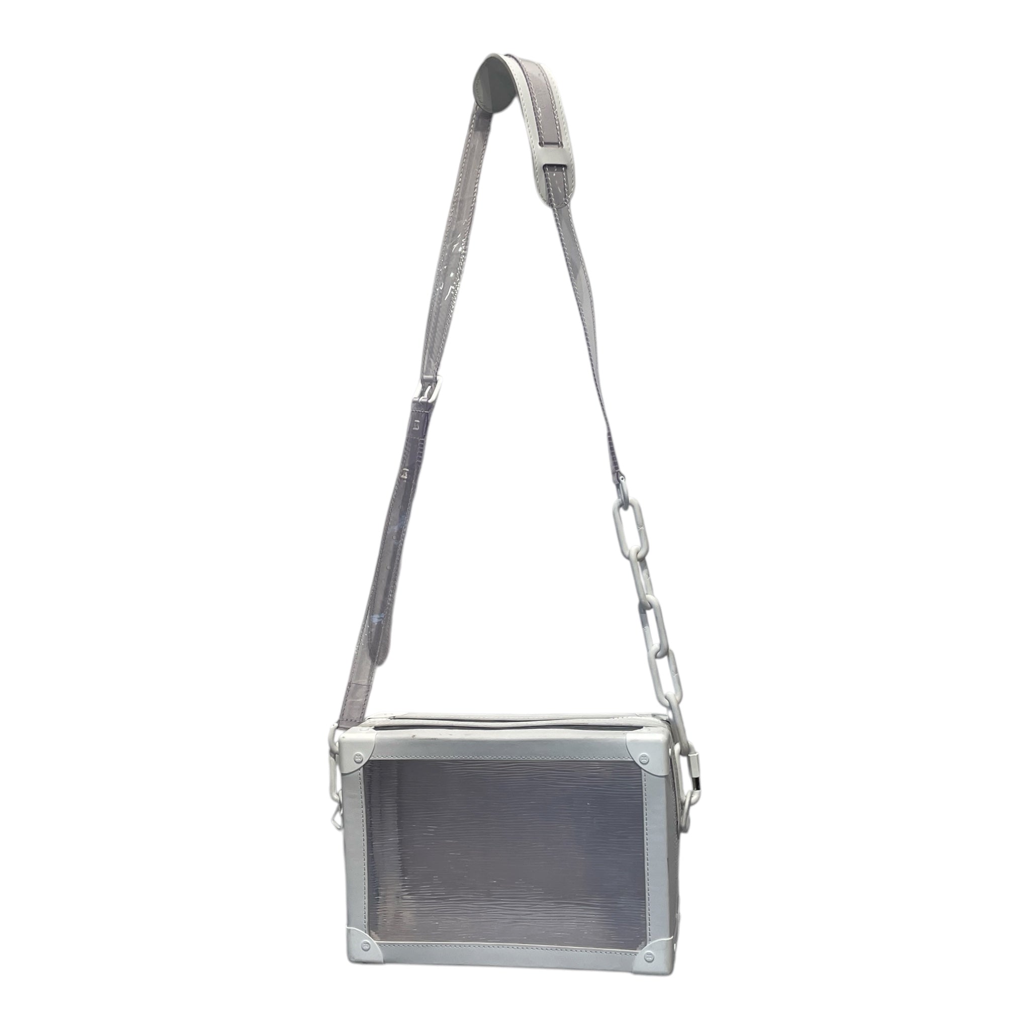 LOUIS VUITTON/Cross Body Bag/Leather/WHT/EPI PLAGE SOFT TRUNK view 1
