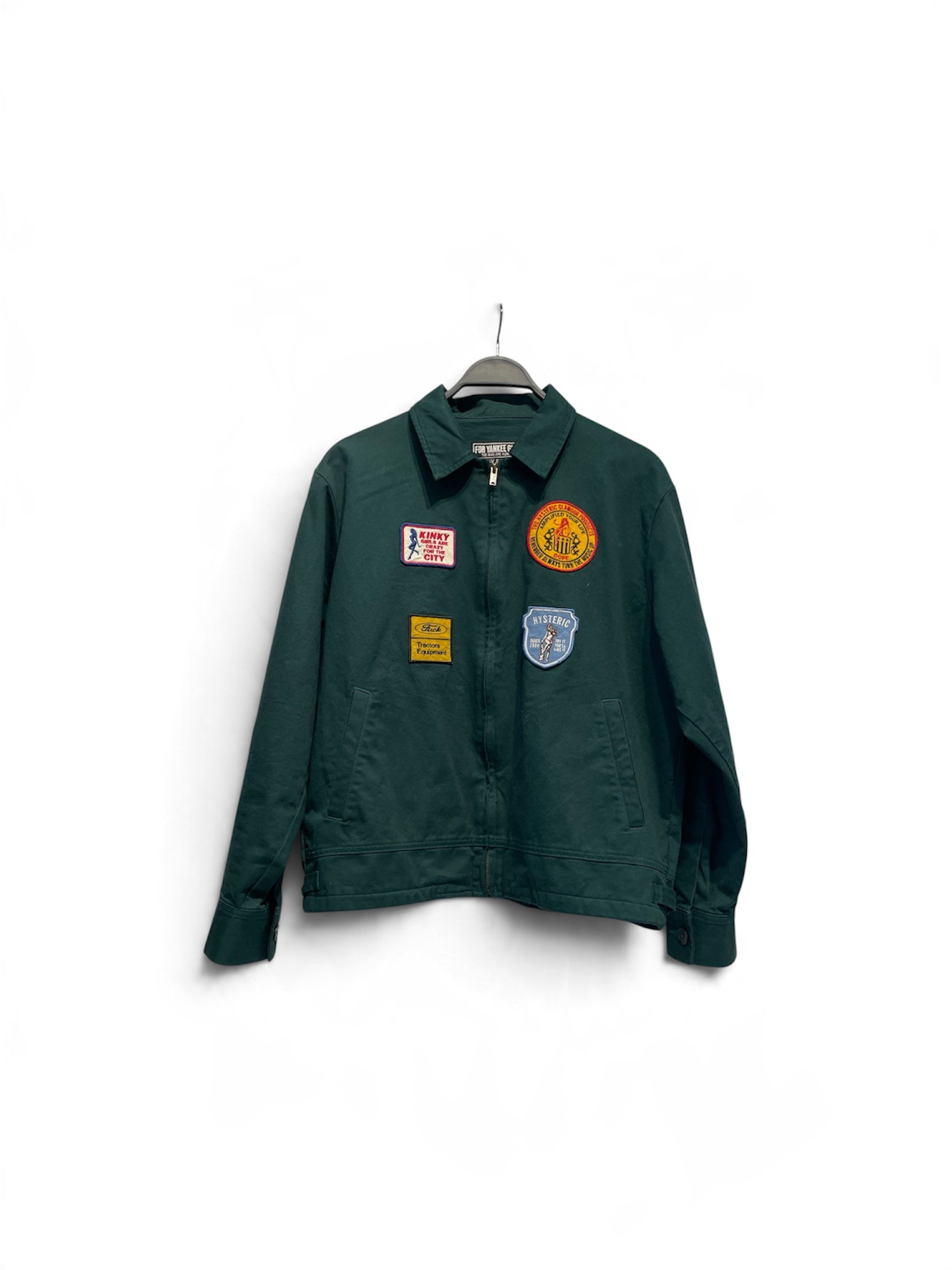 HYSTERIC GLAMOUR/Jacket/L/Cotton/GRN/patches view 1