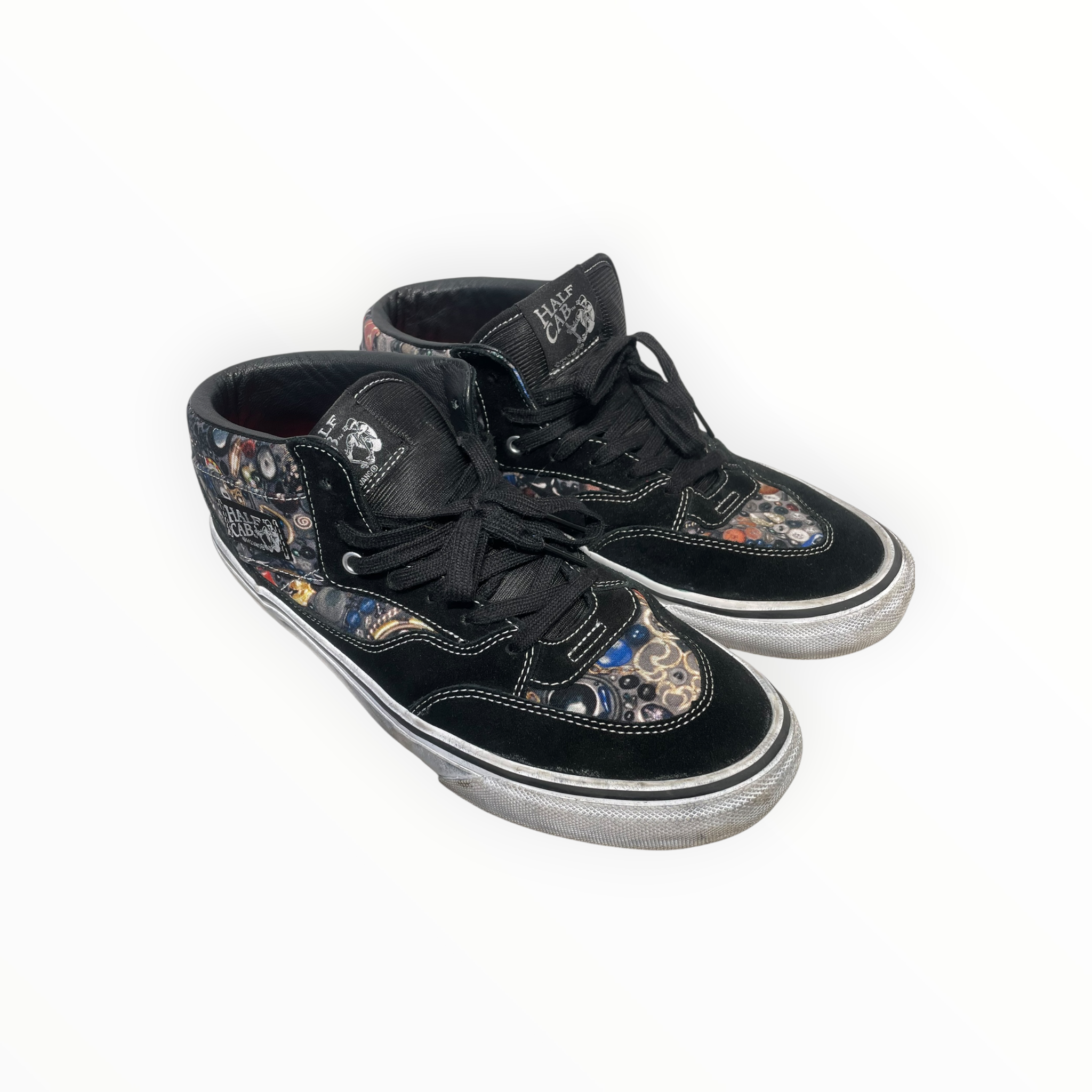 VANS/Supreme/Low-Sneakers/US 12/Cotton/BLK/Half Cab Supreme Collab view 1