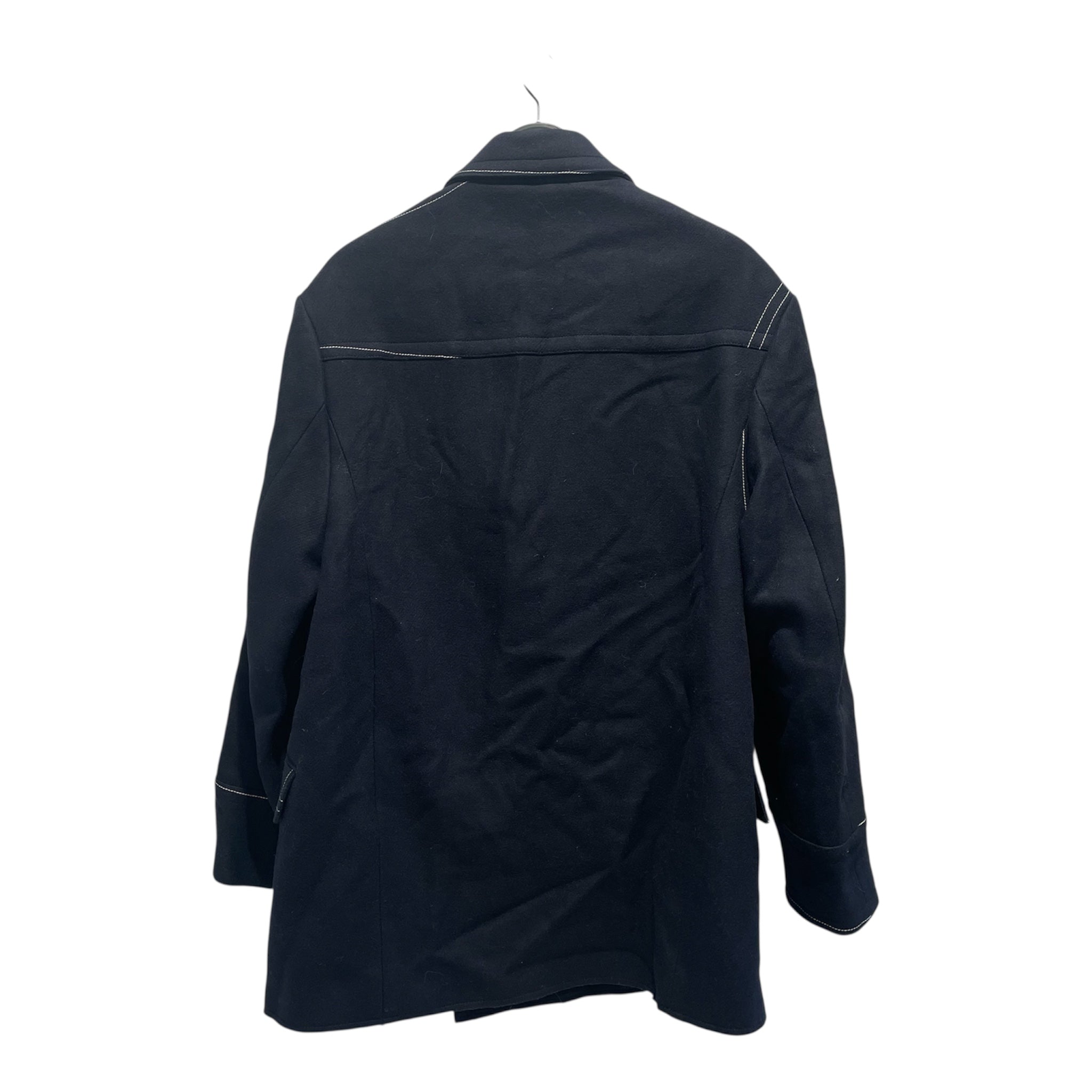 Maison Margiela/Coat/48/Wool/NVY/Double Breasted White Stitchin view 2