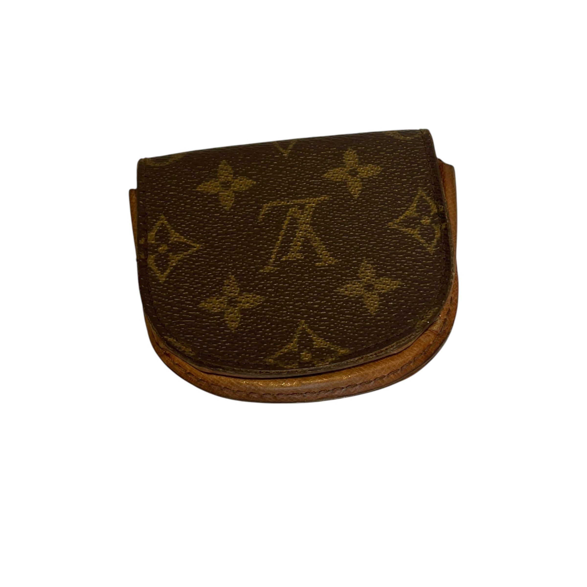 LOUIS VUITTON/Coin Wallet/Monogram/BRW/Coin Pouch pocket view 2