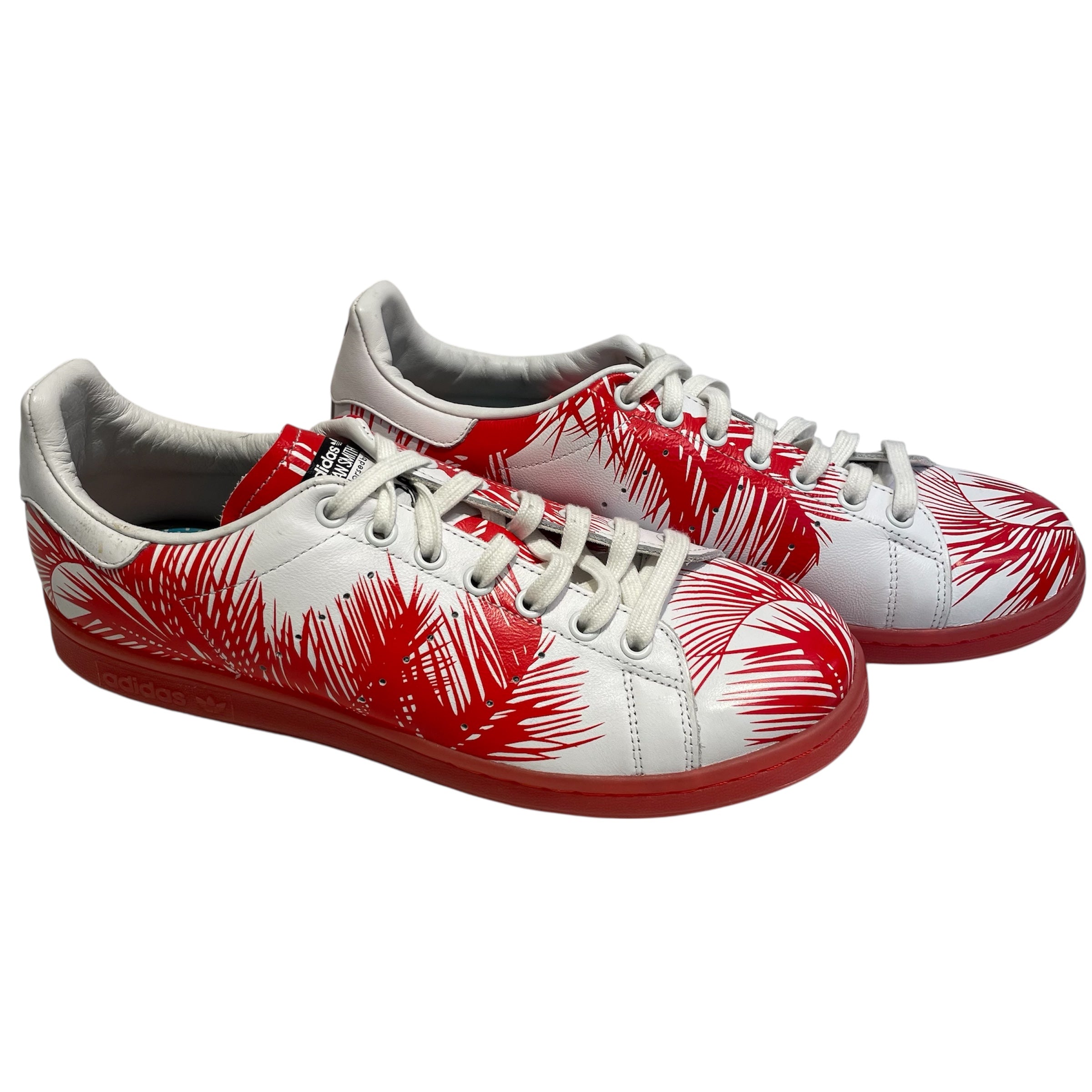 adidas/Low-Sneakers/US 9.5/All Over Print/Leather/WHT/STAN SMITH PHARREL COLLAB view 1