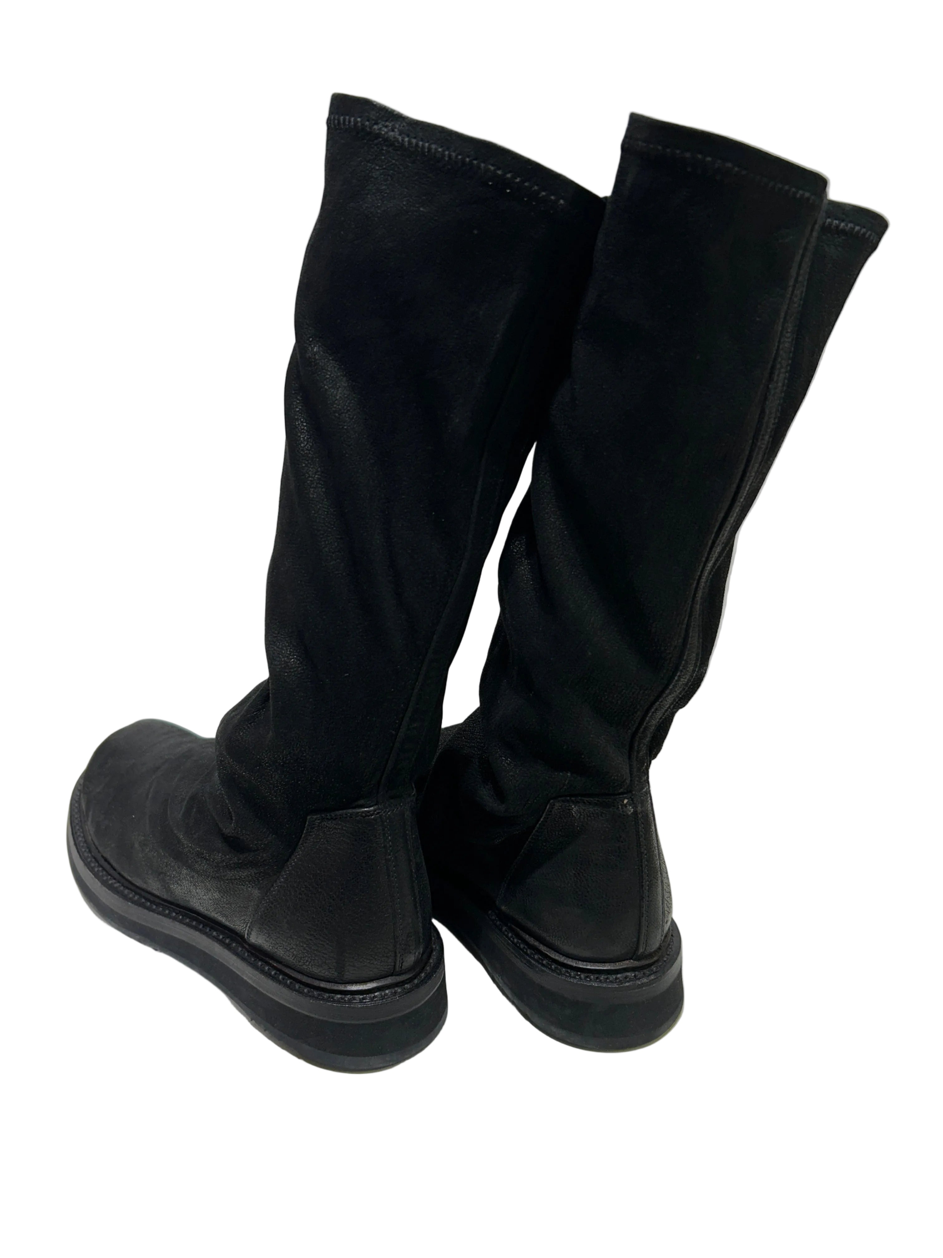Rick Owens/Boots/US 7/Lambskin/BLK/LEATHER SOCK BOOTS view 2
