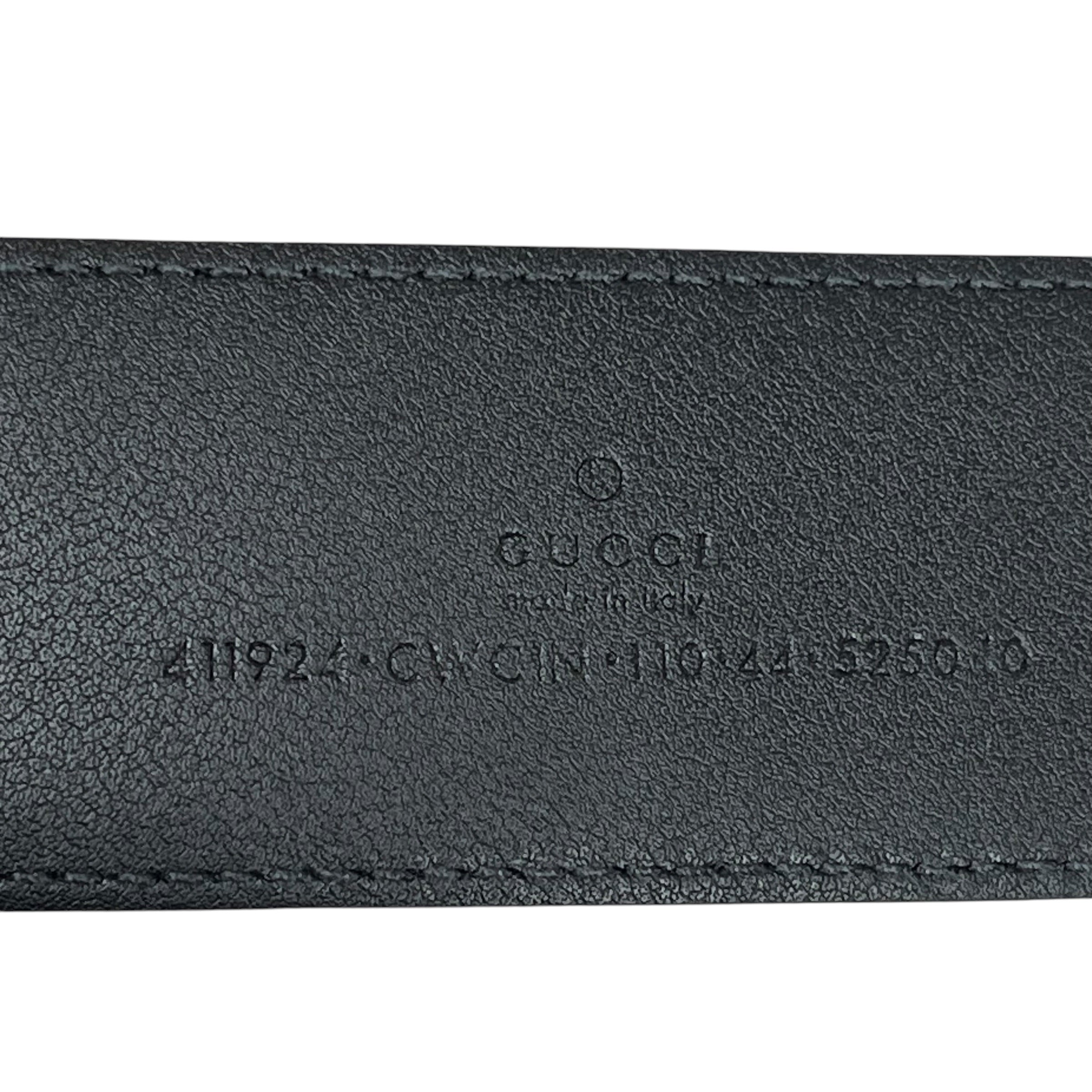 GUCCI/Belt/Leather/BLK/M's/GUCCISSIMA DOUBLE G BELT view 3