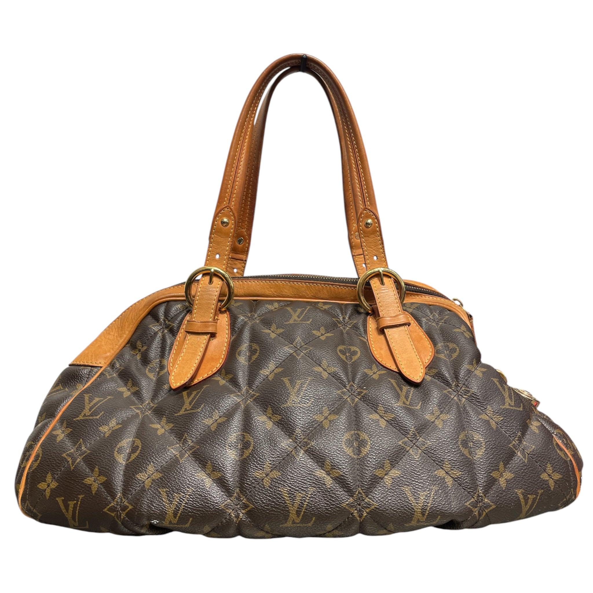 LOUIS VUITTON/Hand Bag/Monogram/Leather/BRW/QUILTED BOWLING BAG view 2