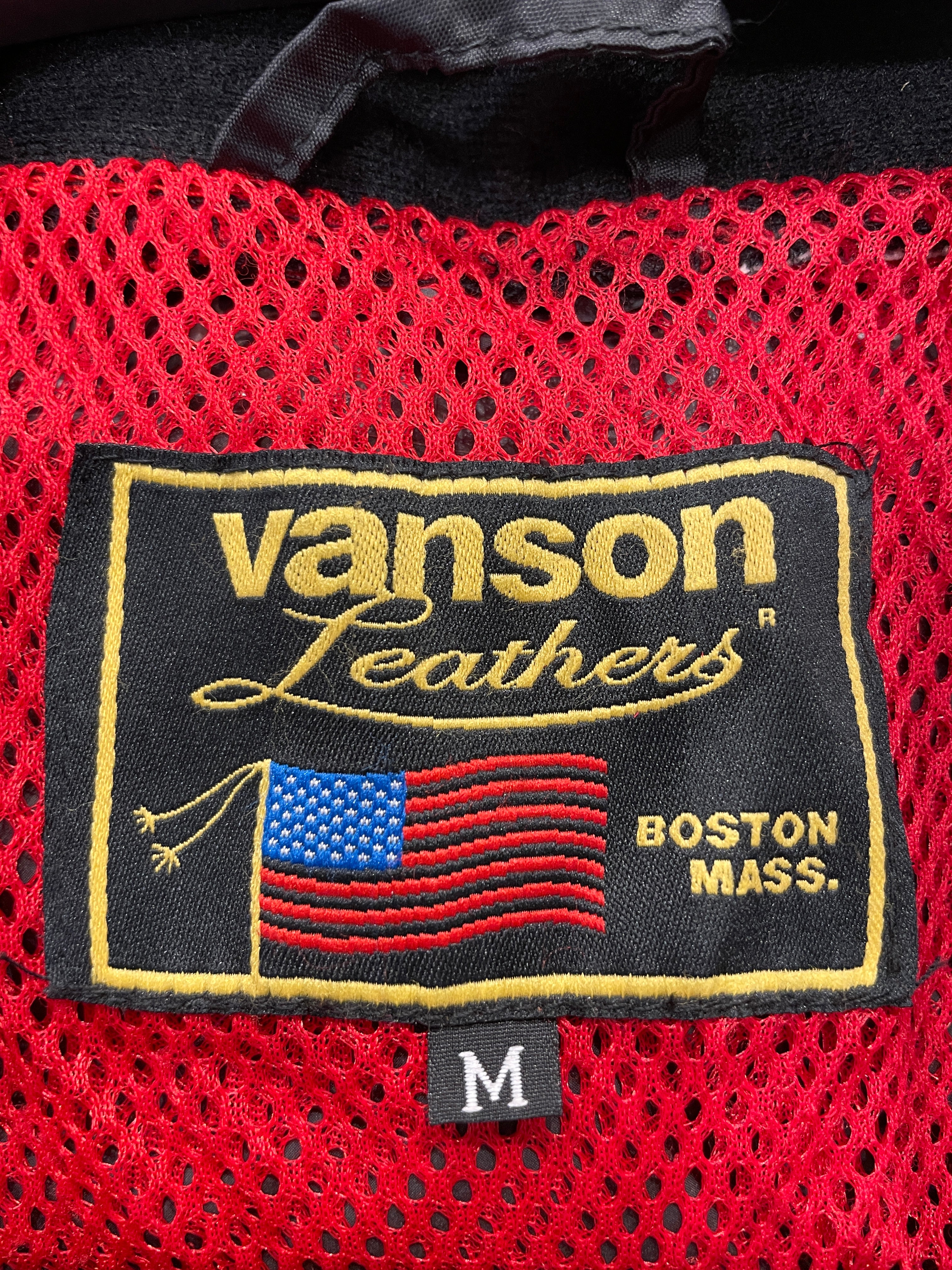 VANSON/Windbreaker/M/Nylon/BLK/BACK RED STAR view 3