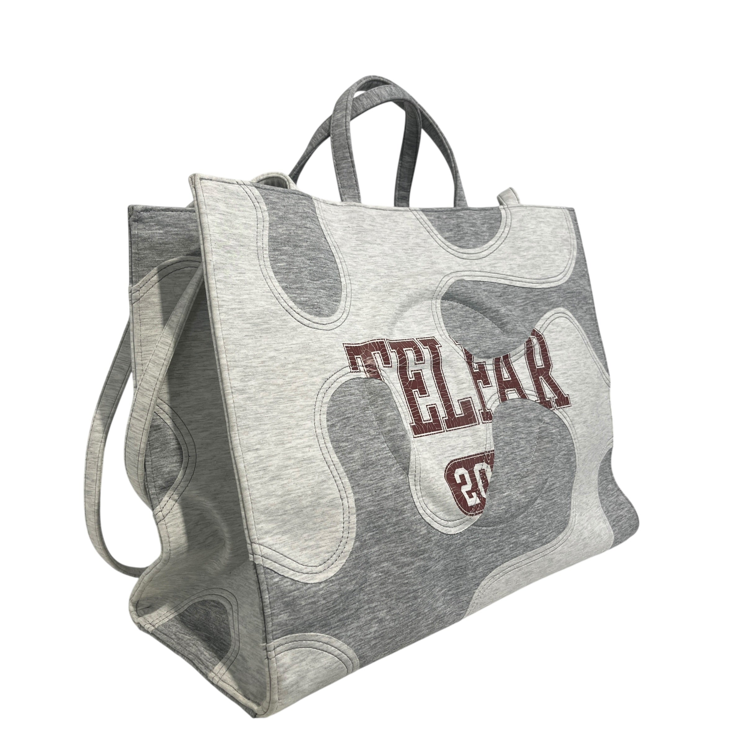 Telfar/Tote Bag/Graphic/Cotton/GRY/Large Shopping Bag view 3
