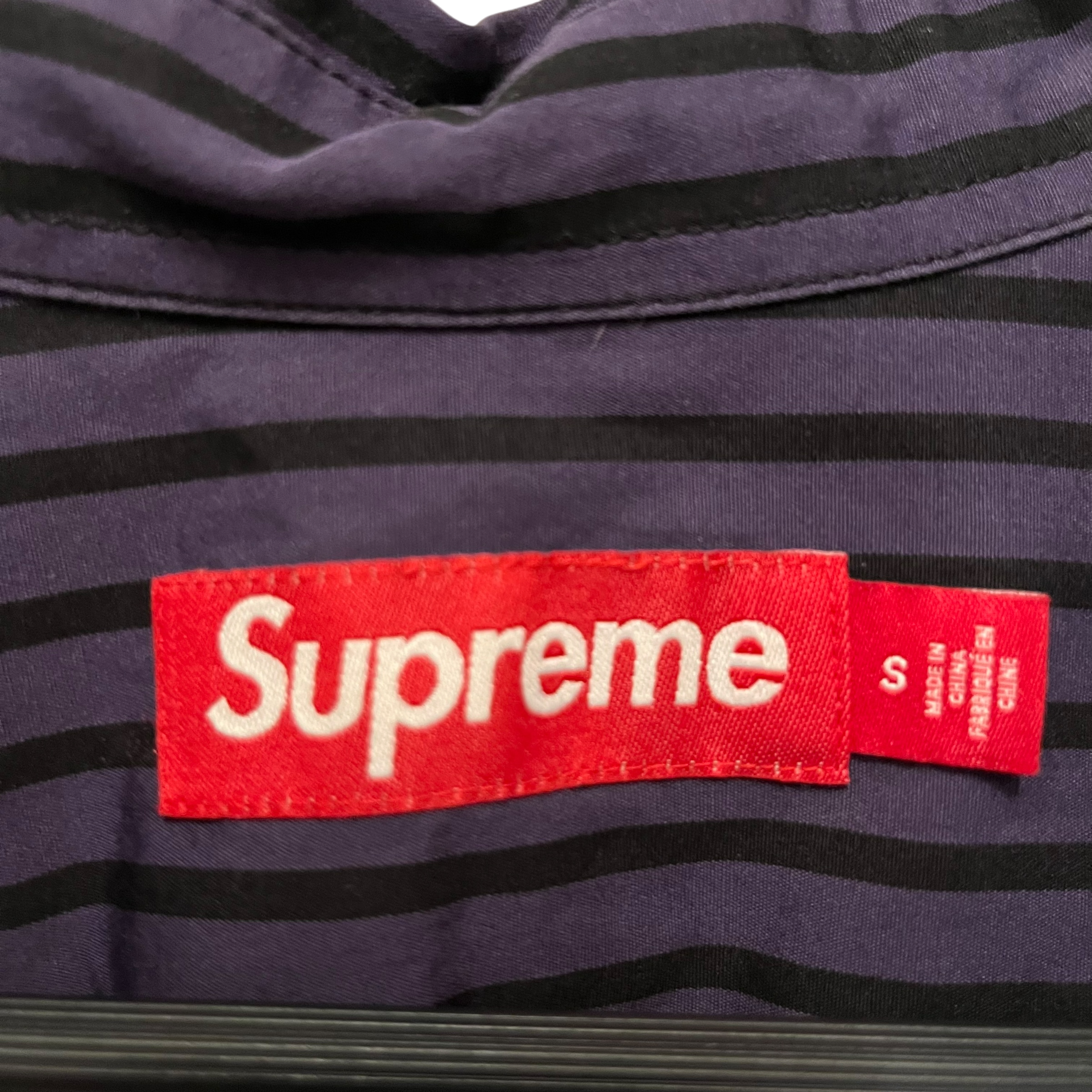 Supreme/LS Shirt/S/Cotton/PPL/Stripe/SS26 CROWN EMBROIDERED view 5
