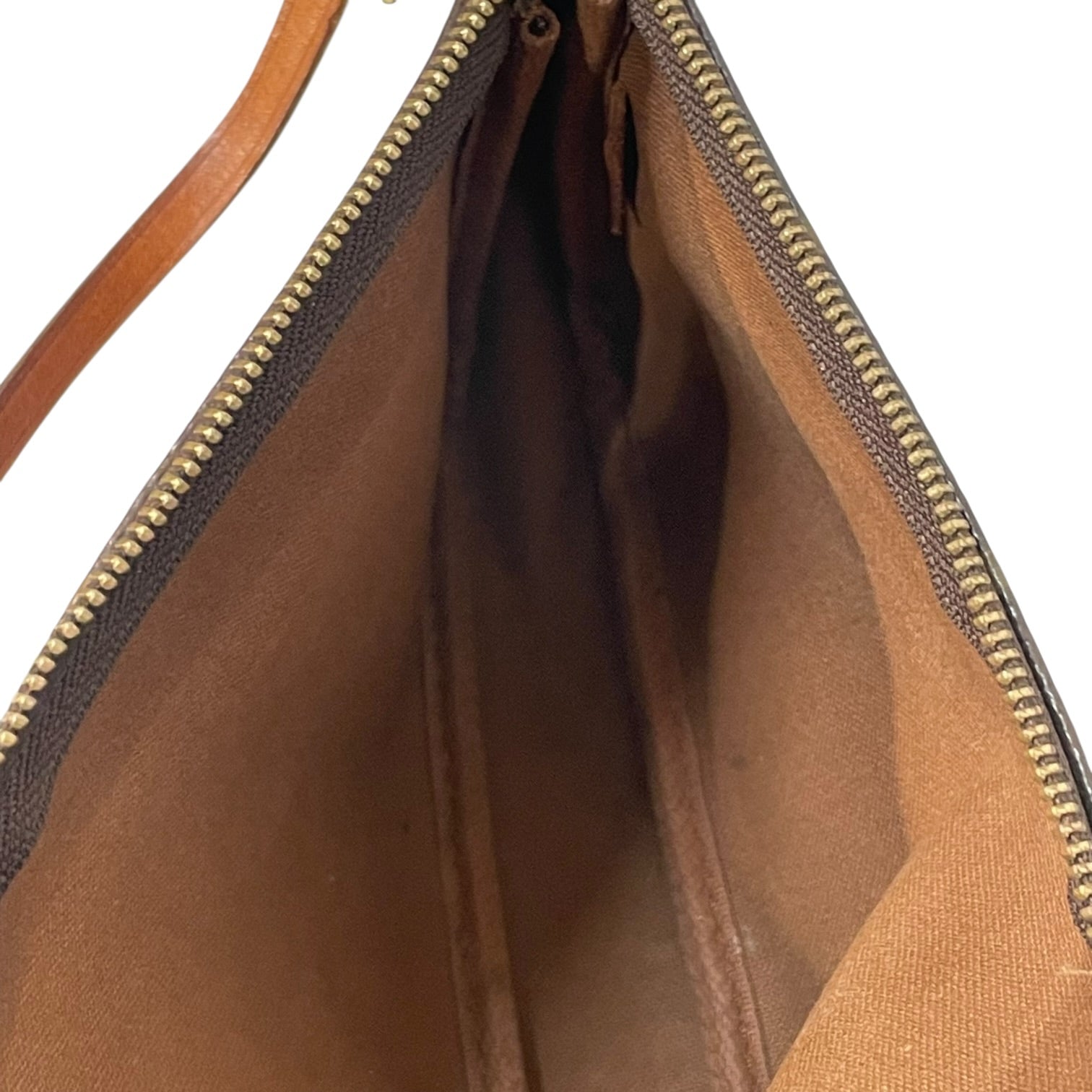 LOUIS VUITTON/Hand Bag/Monogram/Leather/BRW/Pochette view 5