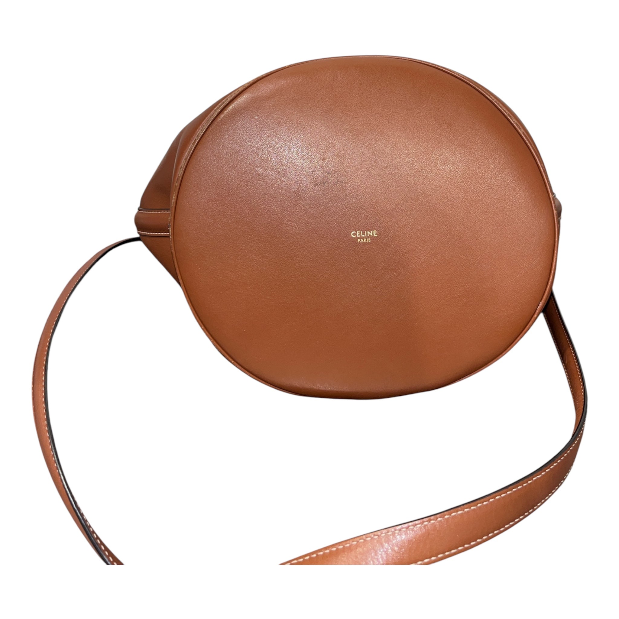 CELINE/Hand Bag/OS/Leather/CML/GOLD HARDWARE view 3