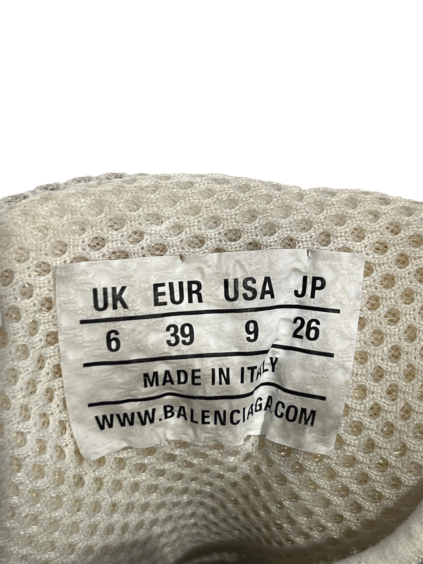 BALENCIAGA/Low-Sneakers/US 9/Cotton/WHT/BALENCIAGA PHANTOM view 4
