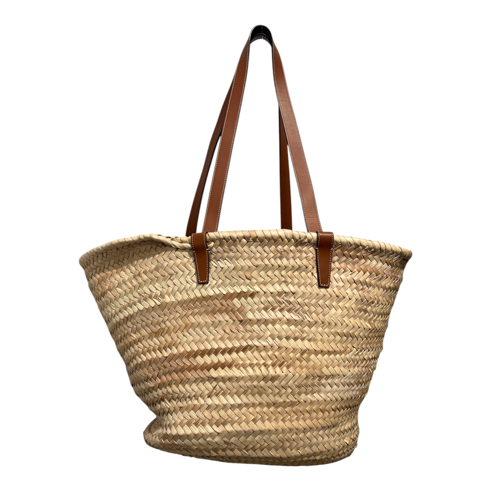 CELINE/Tote Bag/Border/BEG/CLASSIC PANIER TRIOMPHE WOVEN view 2