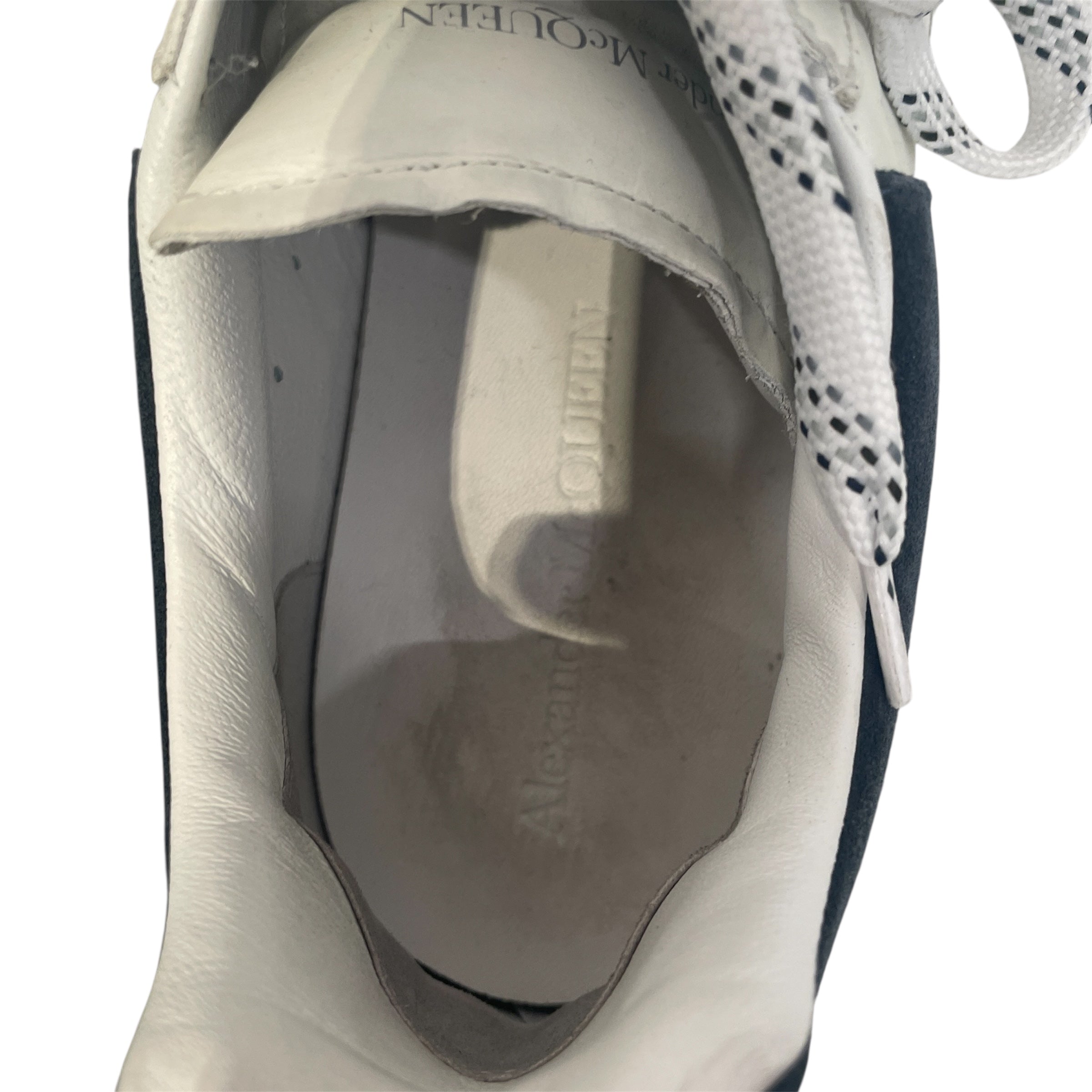 Alexander McQueen/Low-Sneakers/EU 41/Leather/WHT/Court Trainer view 3