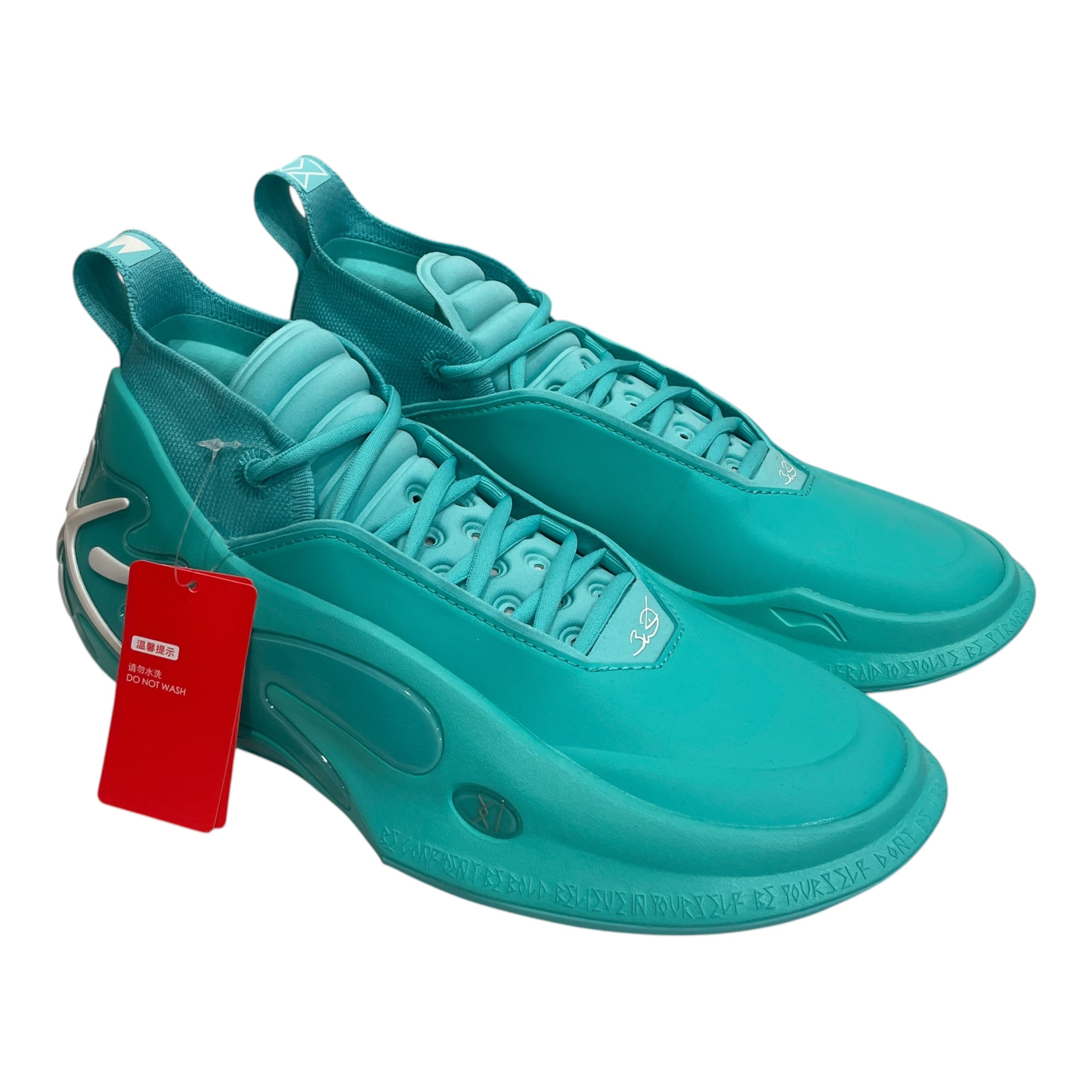 LI-NING/Low-Sneakers/US 8.5/Nylon/GRN/TURQUOISE WAY OF WADE view 1
