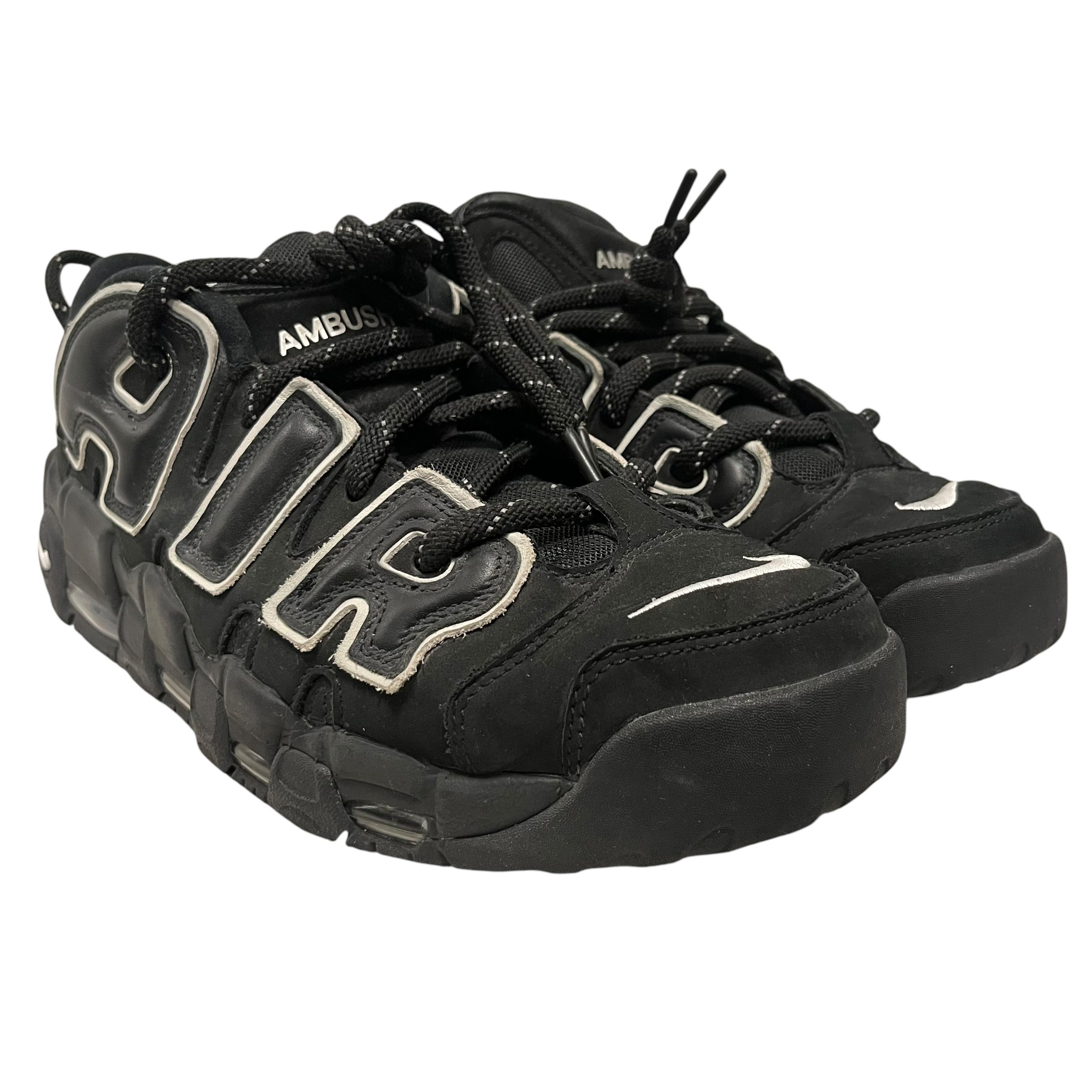 NIKE/AIR MORE UPTEMPO LOW SP/Low-Sneakers/US 13/Leather/BLK/FB1299-001 view 1