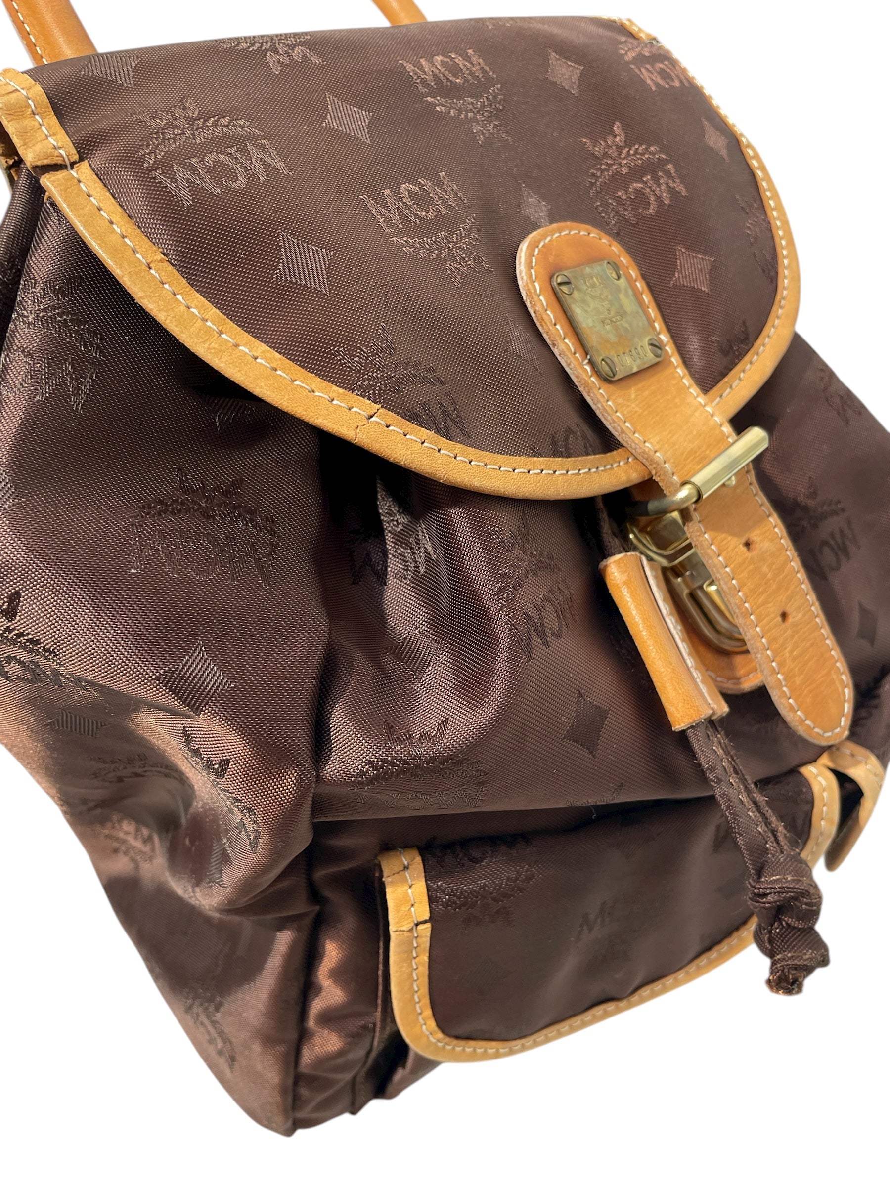 MCM/Backpack/Monogram/Nylon/BRW/MCM BOOKBAG BELT STRAP view 5
