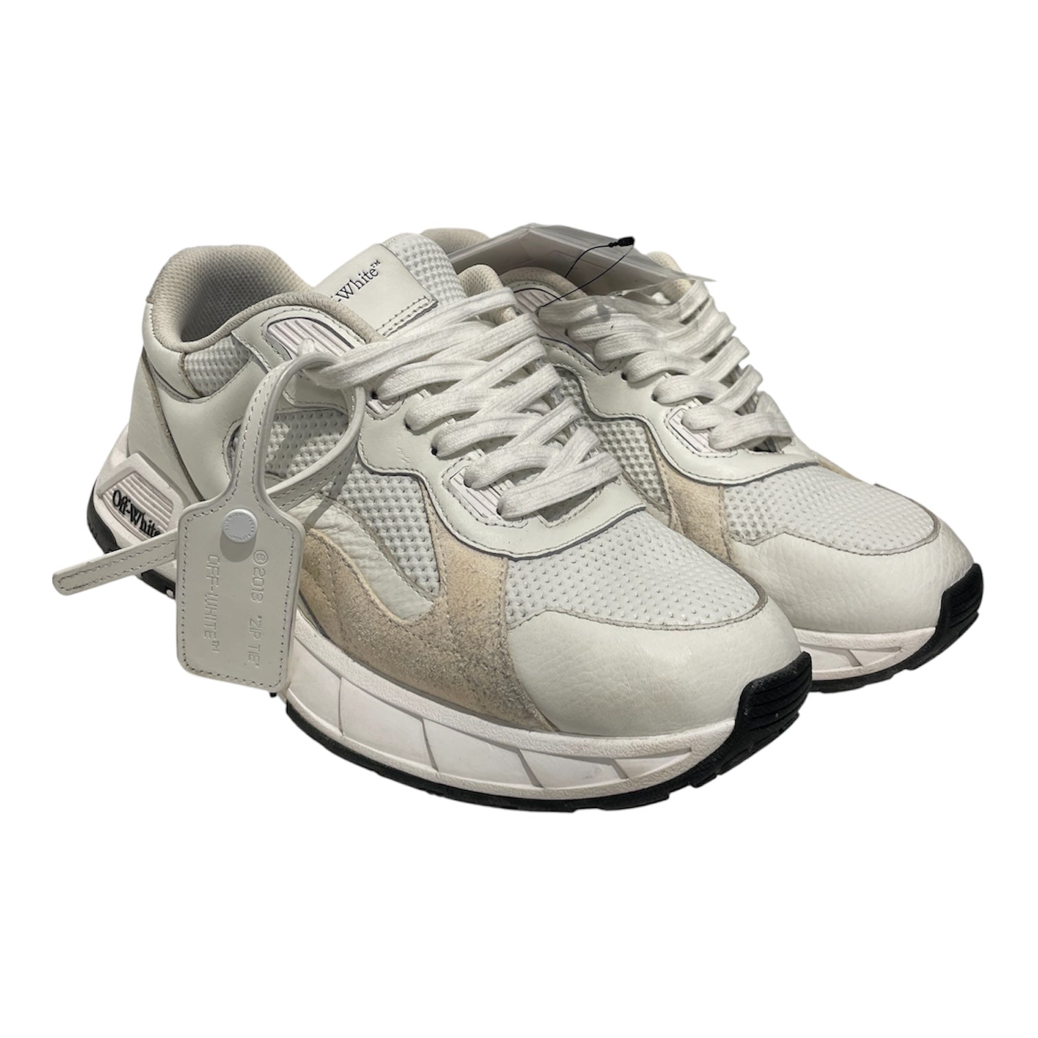 OFF-WHITE/Low-Sneakers/EU 43/Border/WHT/Kick Off Lace Up Sneaker view 1
