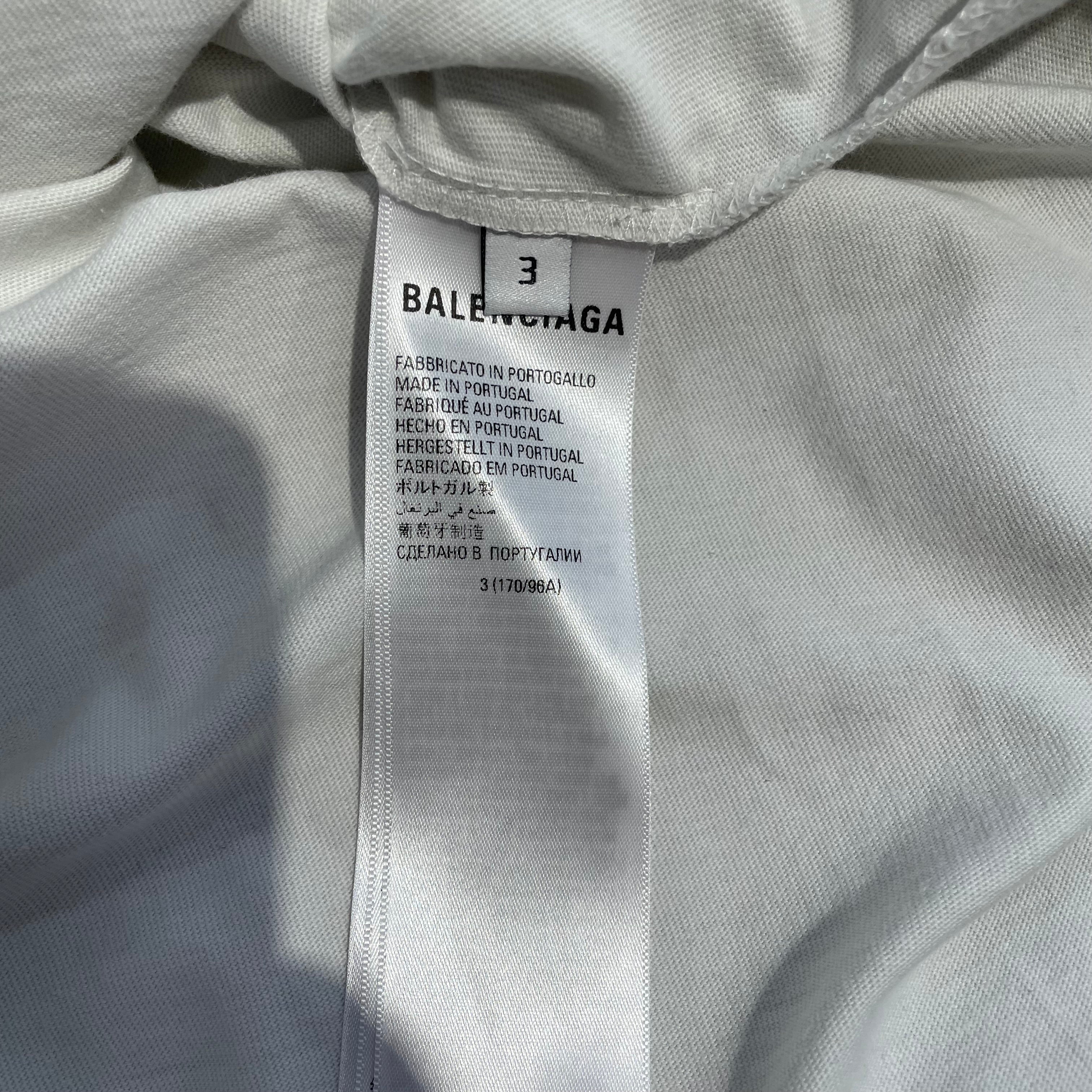 BALENCIAGA/T-Shirt/3/Cotton/CRM/BALENCIAGA NYSE view 4