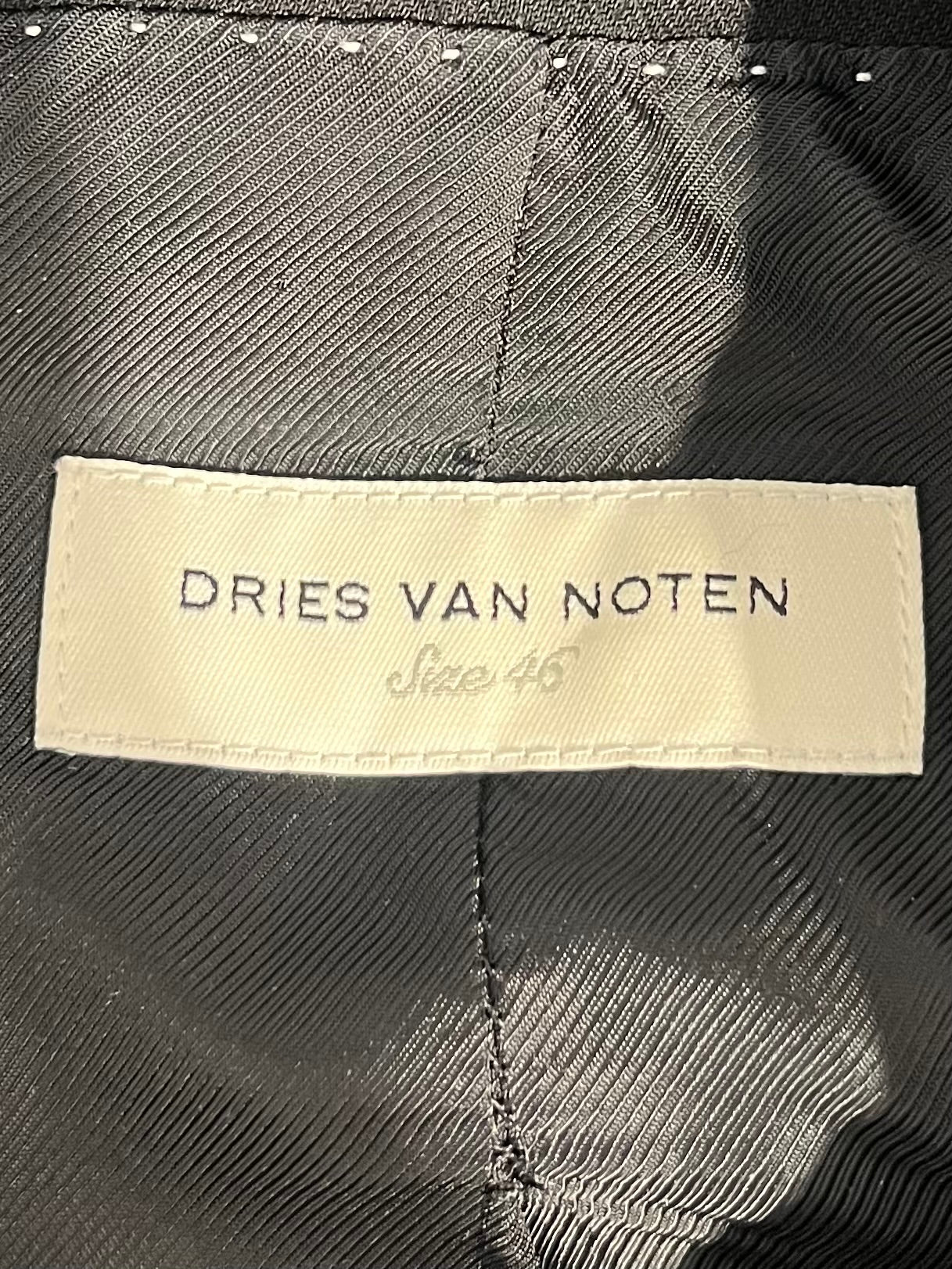 DRIES VAN NOTEN/Tailored Jkt/46/Wool/BLK/DOUBLE BREASTED BLAZER view 3