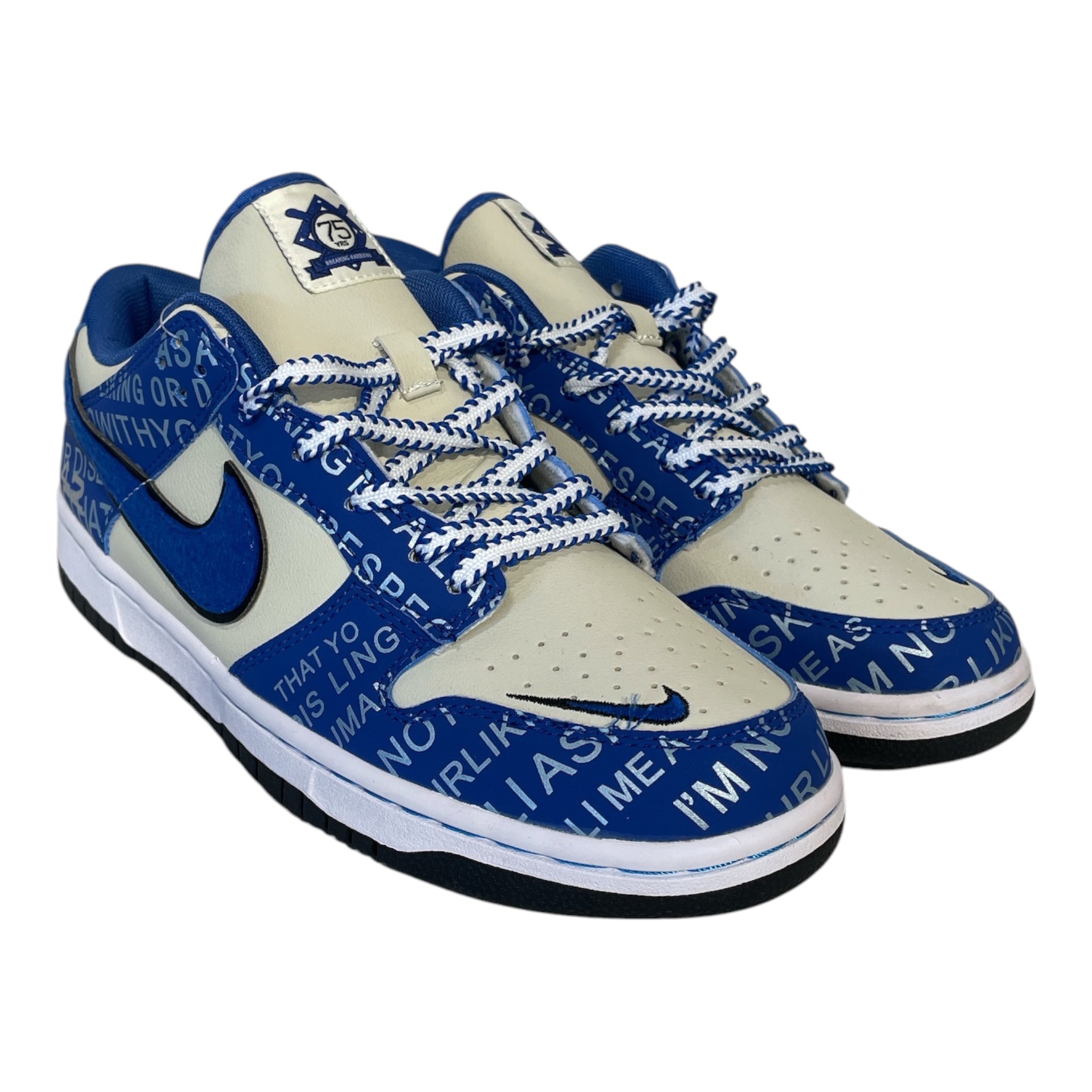 NIKE SB/Low-Sneakers/US 9.5/Leather/BLU/DUNK LOW JACKIE ROBINSON view 1