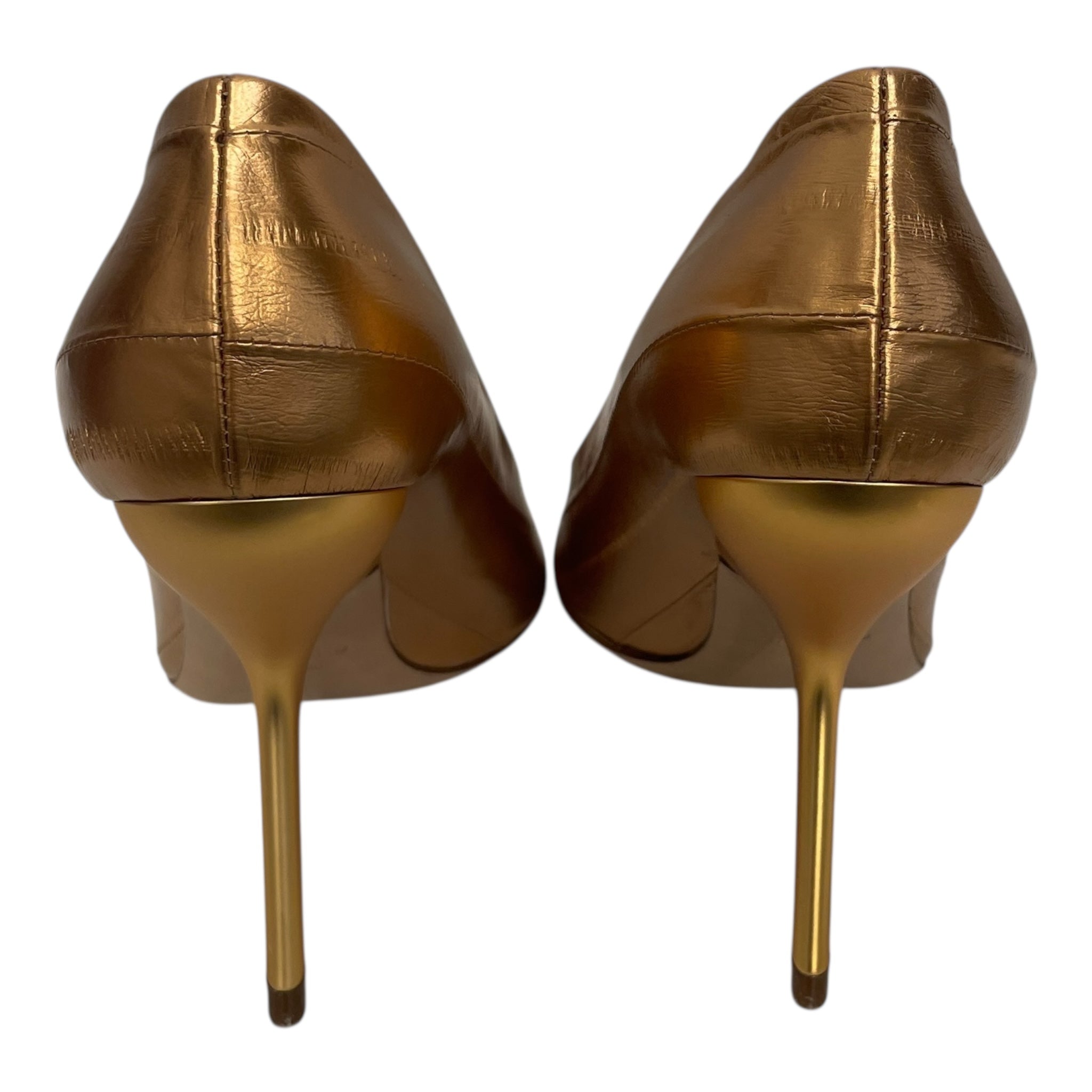 Salvatore Ferragamo/Heels/US 8.5/Leather/GLD/HEEL ON MIDDLE OF SOLE view 3