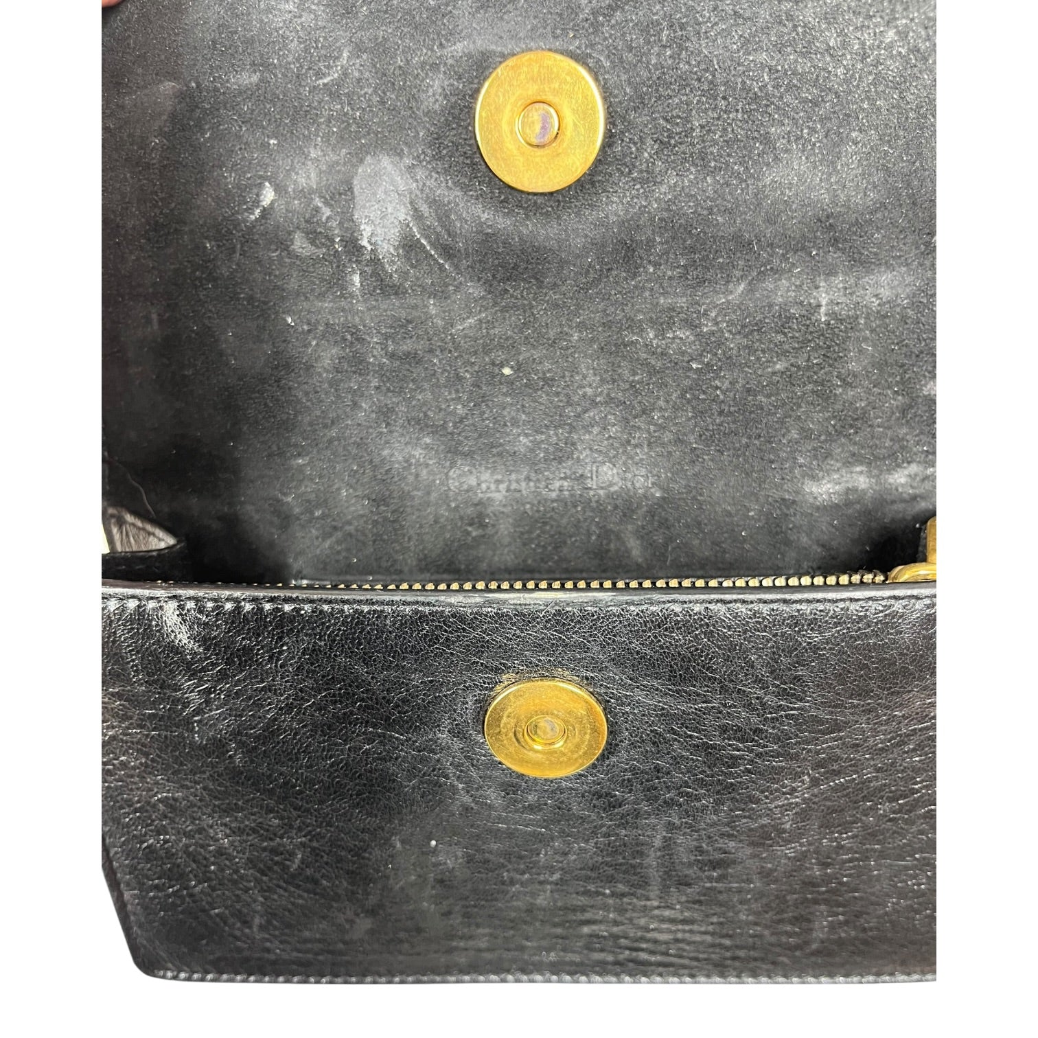 Christian Dior/Cross Body Bag/Leather/BLK/Saddle Belt Bag view 3
