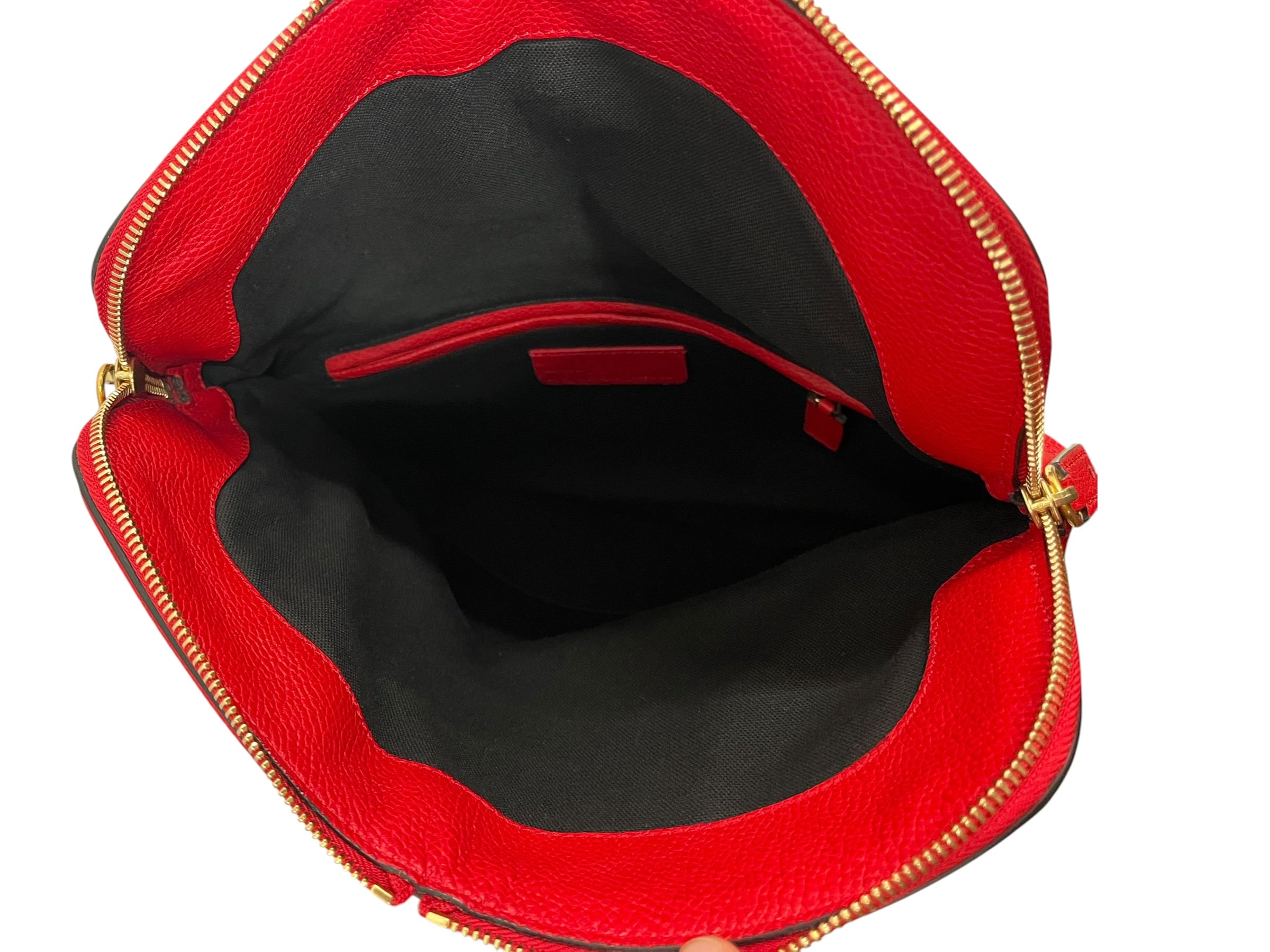 Alexander McQueen/Clutch Bag/Leather/RED/SKULL PADLOCK CLUTCH view 3
