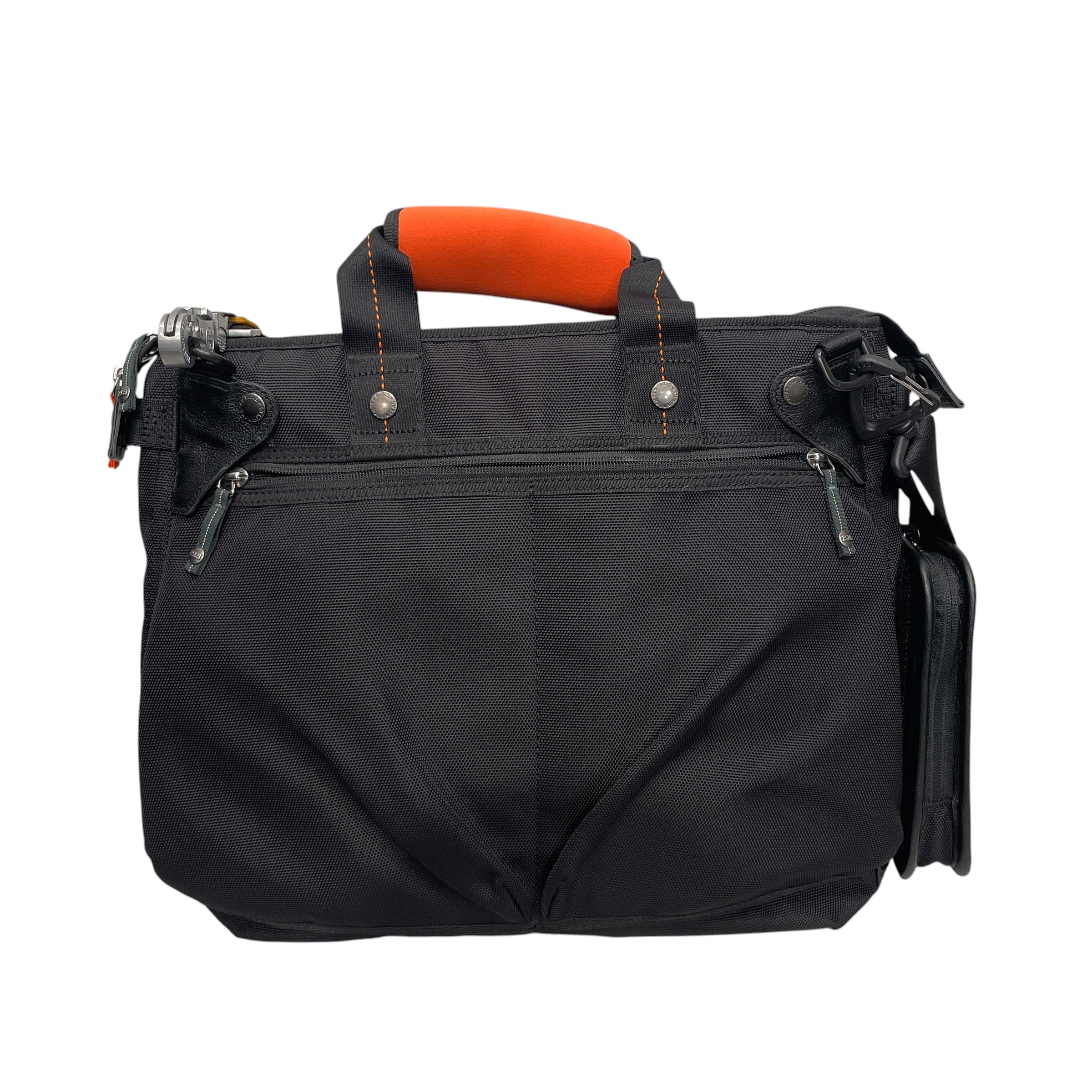 PARAJUMPERS/Bag/Cotton/BLK/ORANGESTITCHING view 2