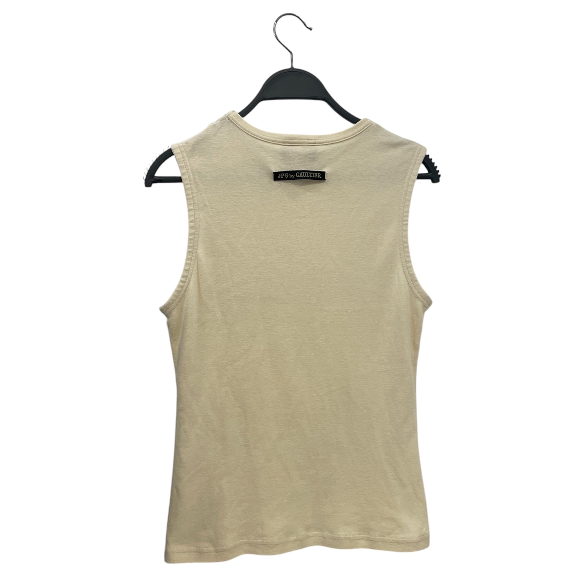 Jean Paul Gaultier/Tank Top/S/Cotton/CRM/High Neck/Graphic/NUDE ALIEN VENUS 1999 JPG 0008 view 3