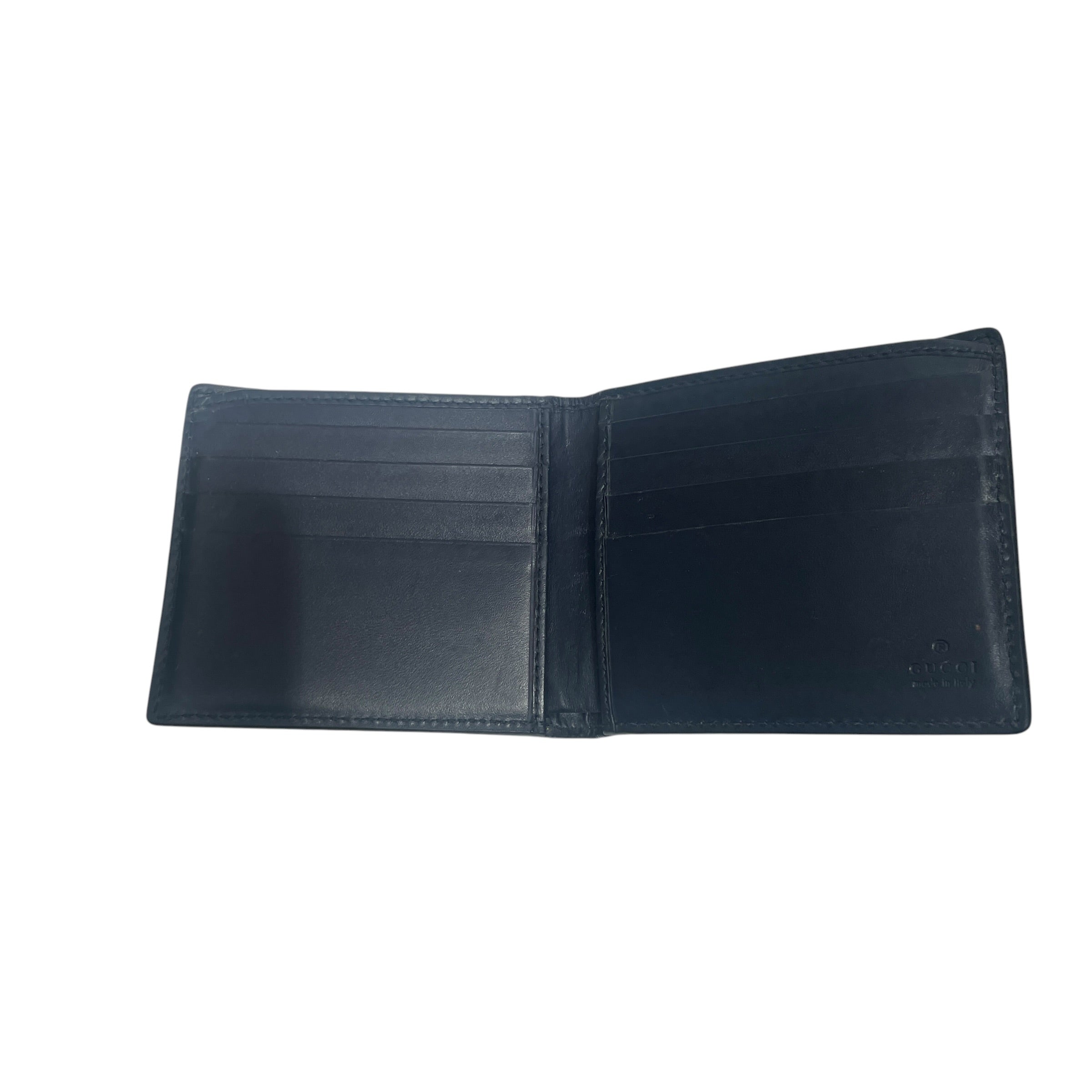 GUCCI/Wallet/Leather/BLK/M's/gg view 2