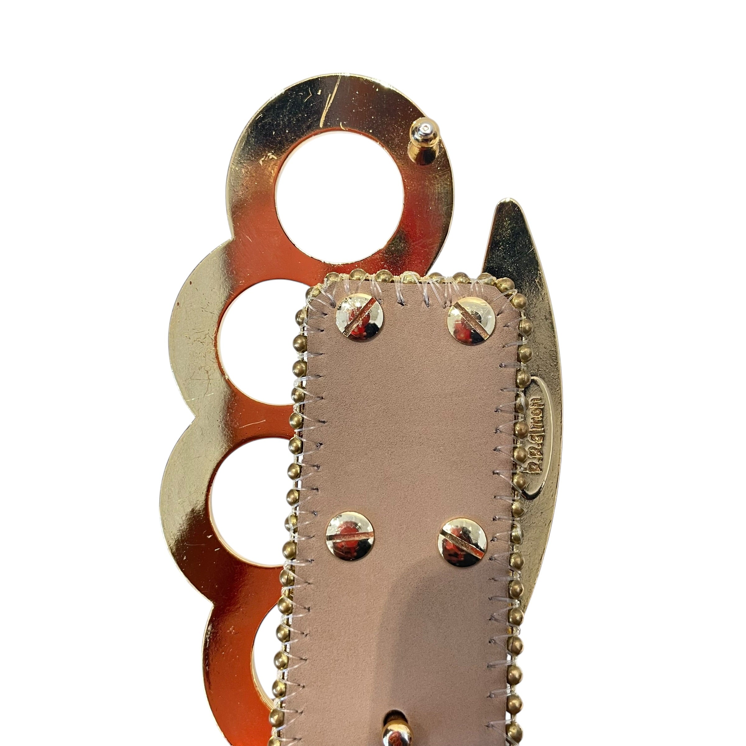 b.b.simon/Belt/Glitter/GLD/M's/knuckle crystal view 3