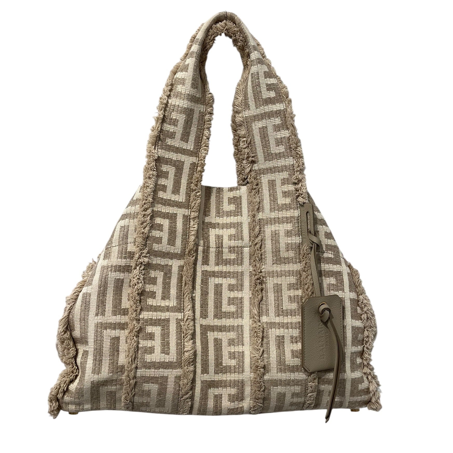 BALMAIN/Tote Bag/Monogram/Cotton/CRM/SAC BANDOULIERE BAG view 1