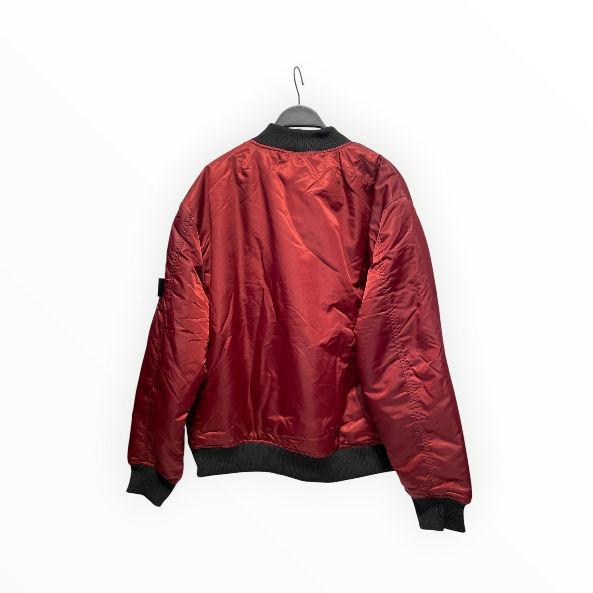 KIM KRUEGER/Baseball Jkt/Nylon/RED/PATCHED BOMBER view 2
