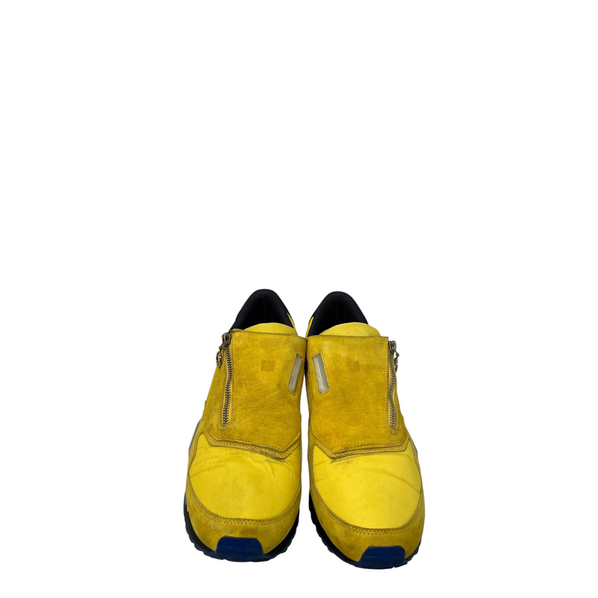 RAF SIMONS/adidas/Low-Sneakers/US 11.5/Suede/YEL/side zip metal rising star view 2