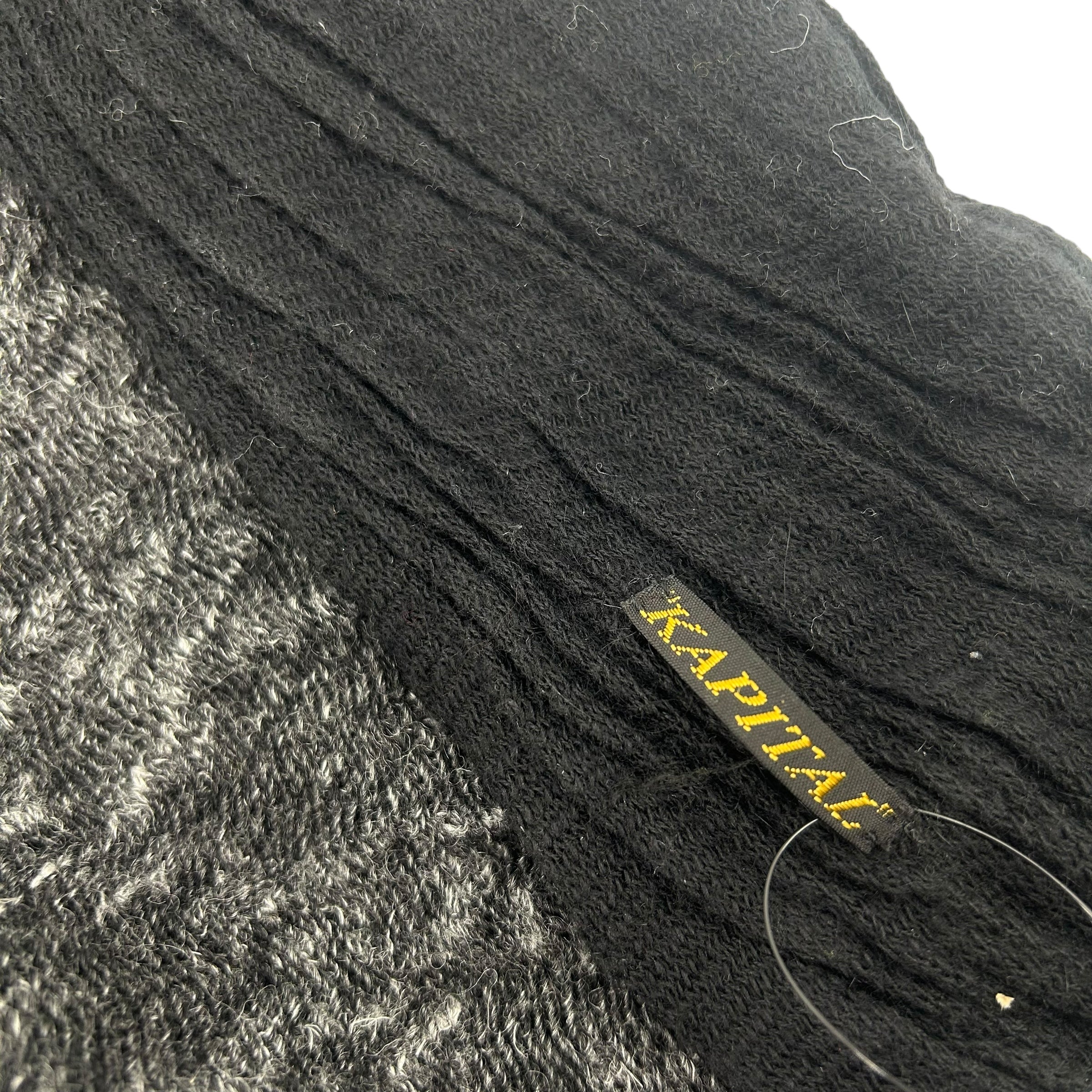 KAPITAL/Muffler Scarf/Gray/ view 3