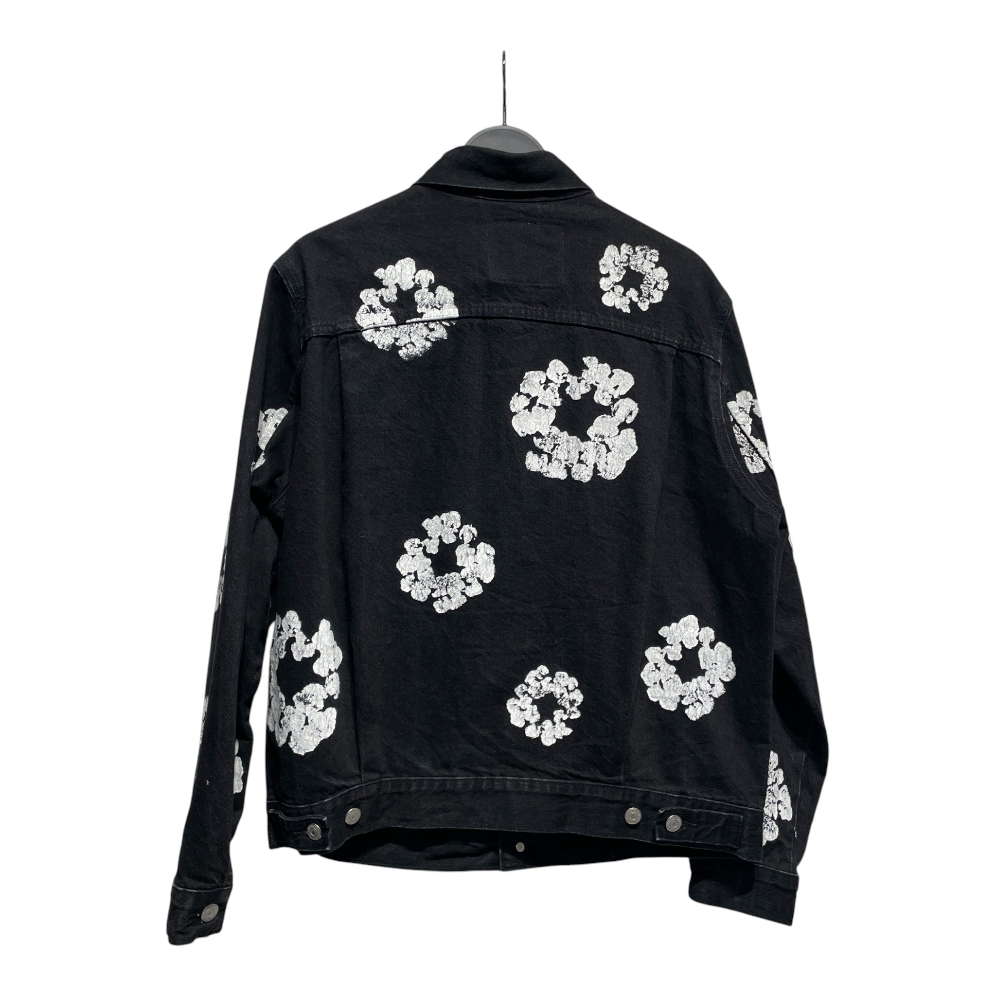DENIM TEARS/Hoodie/L/Cotton/BLK/BIG WREATH view 2