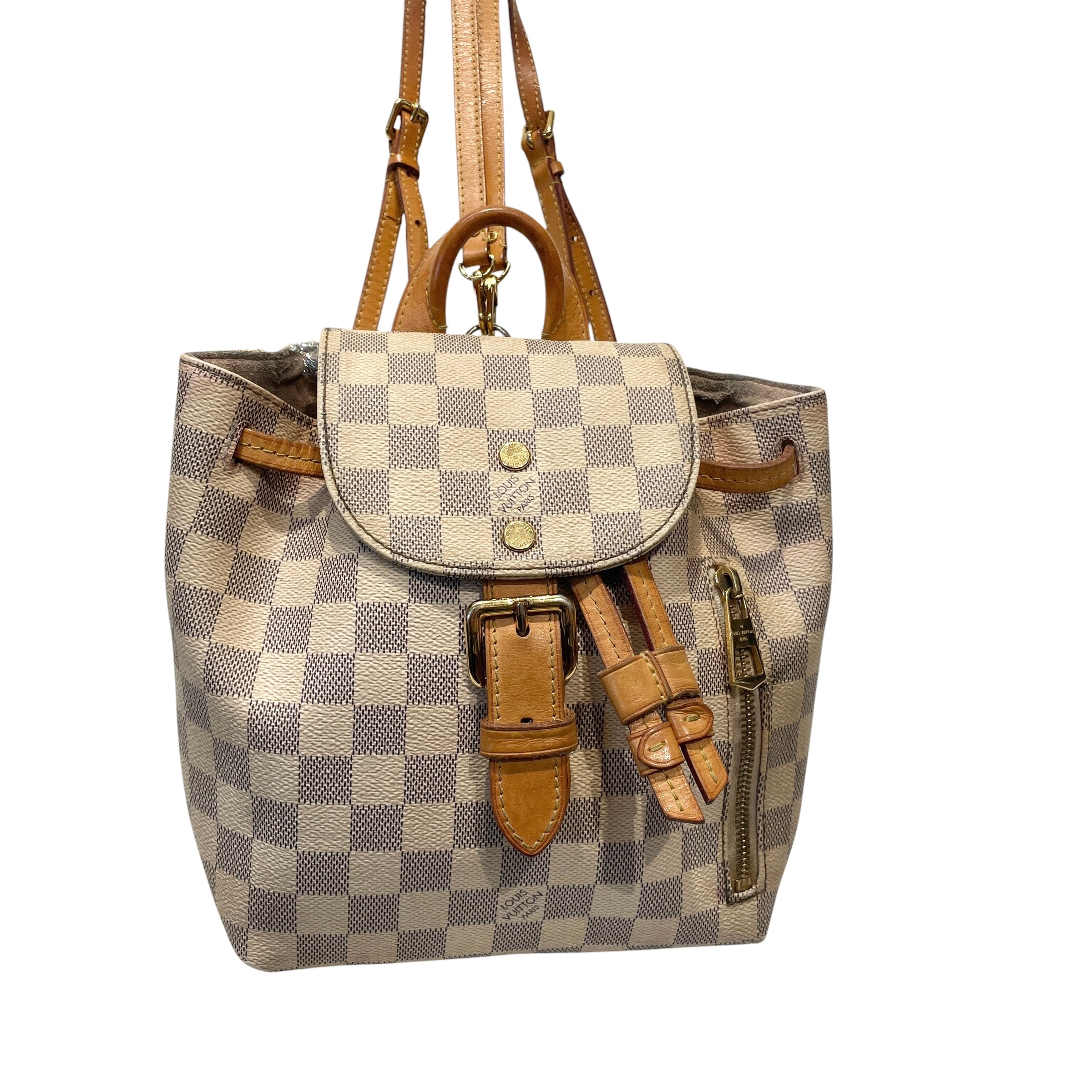 LOUIS VUITTON/Backpack/Hombre Check/CRM/DAMIER AZUR SPERONE BB view 2