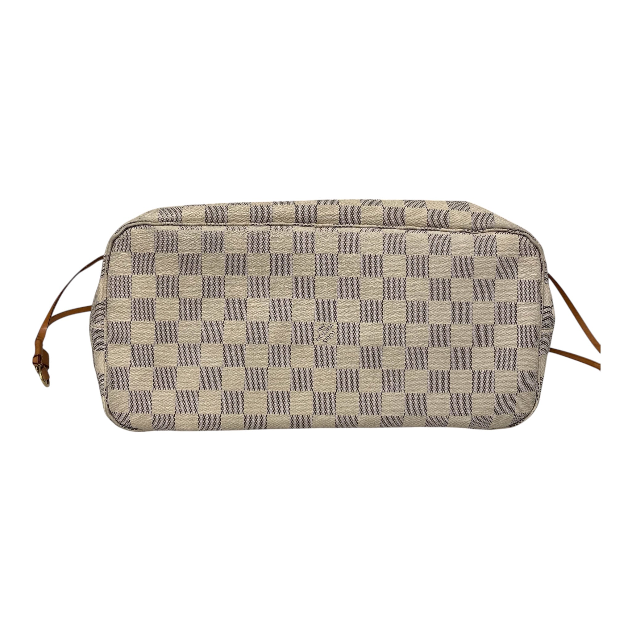 LOUIS VUITTON/Tote Bag/All Over Print/Leather/CRM/AZUR NEVERFULL view 3