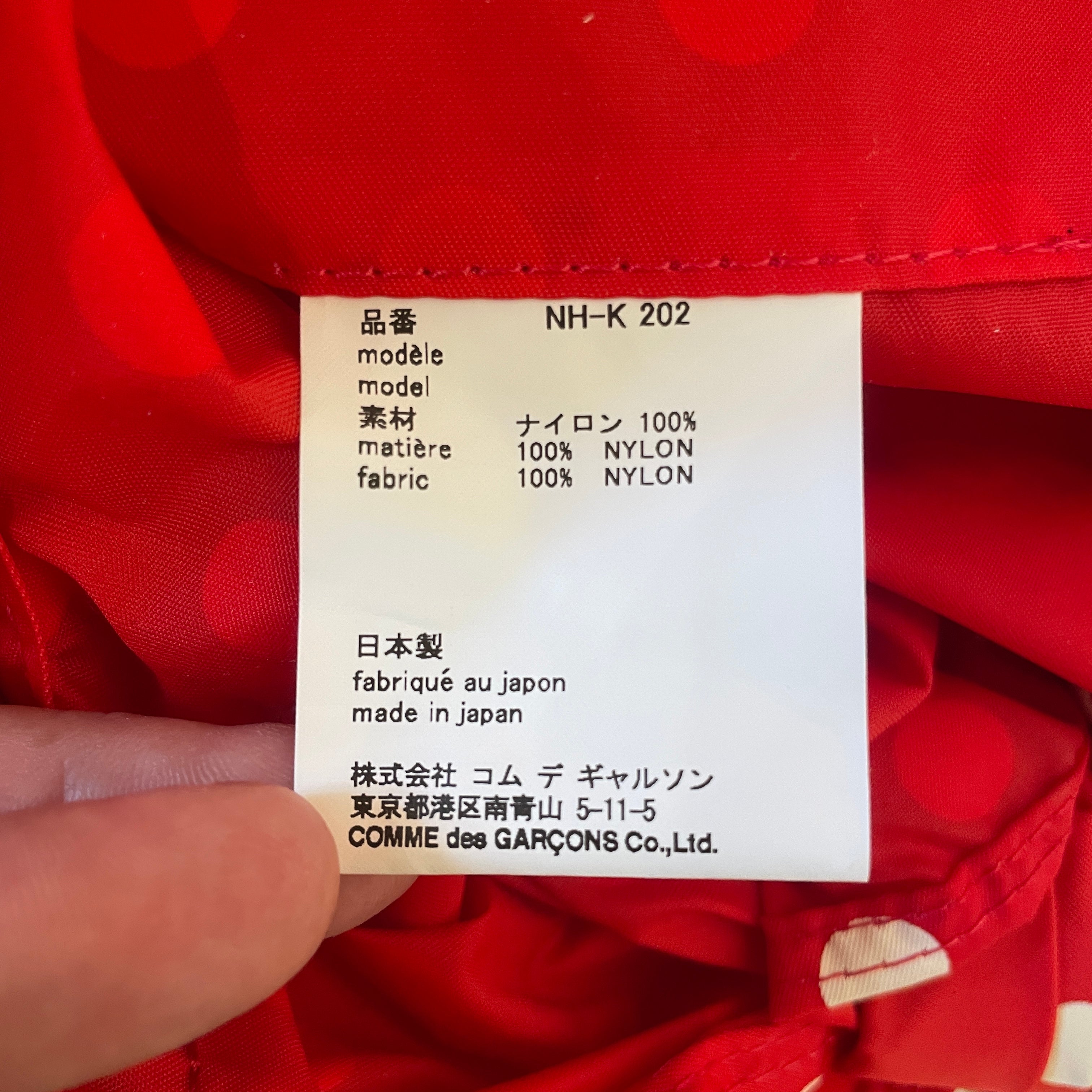 COMME des GARCONS/Hand Bag/Polka dot/Nylon/RED/CANDY WRAPPER view 3