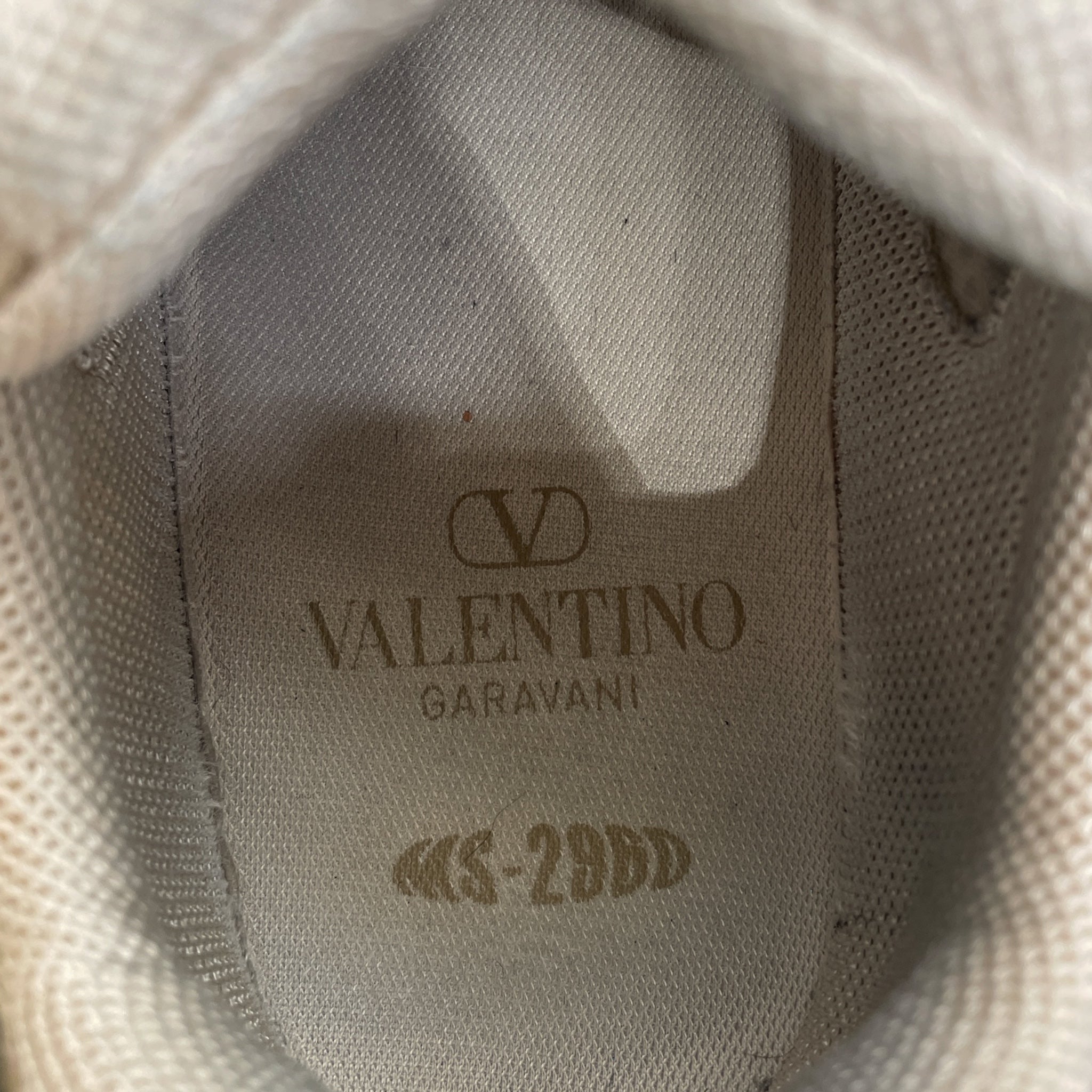 VALENTINO/Low-Sneakers/EU 43.5/BEG/SPIKED RUNNER view 3
