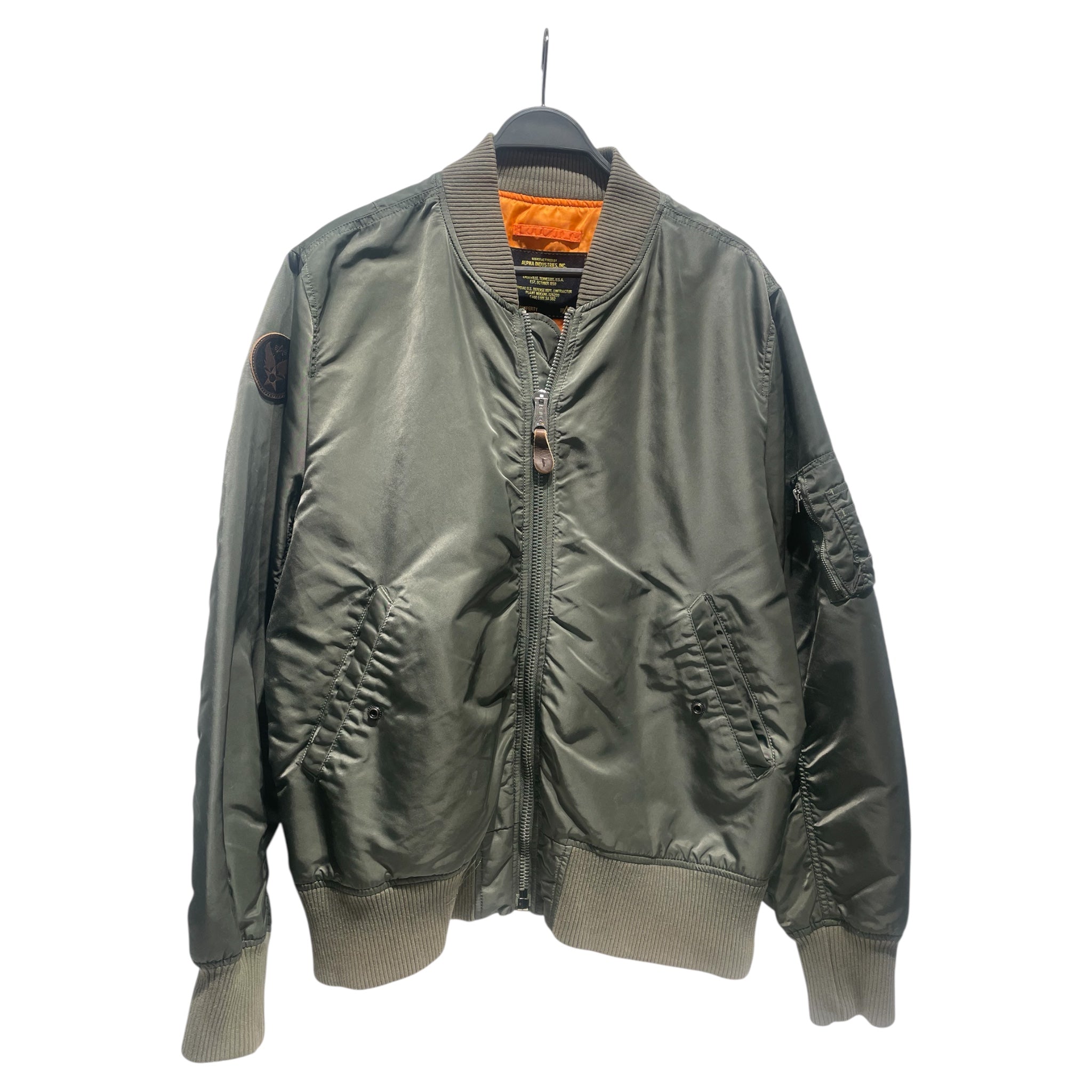 ALPHA INDUSTRIES/Jacket/L/Polyester/GRN/ view 1