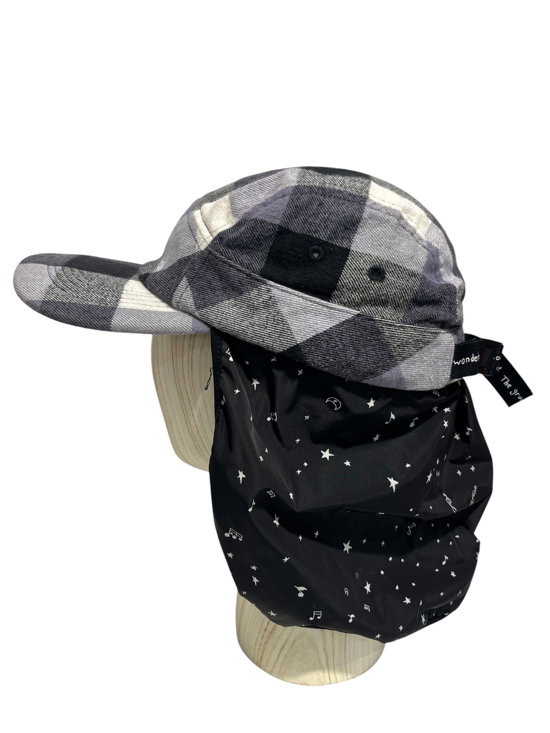 TAKAHIROMIYASHITA TheSoloist./Cap/M/Hombre Check/Cotton/GRY/STAR MESH NECK COVER view 3
