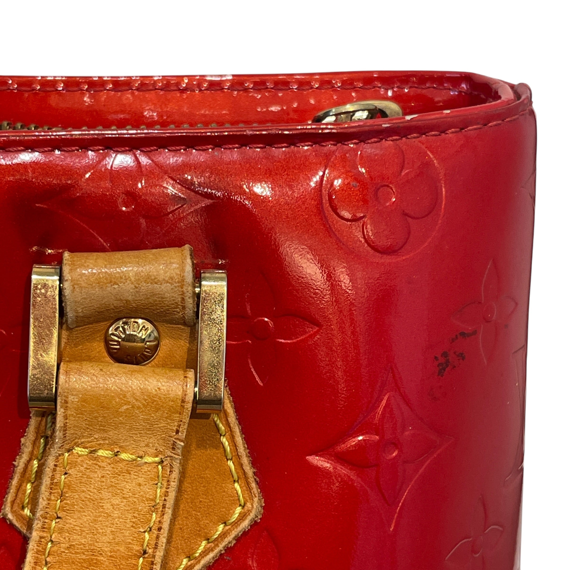 LOUIS VUITTON/Hand Bag/Monogram/RED/Monogram Vernis Tote view 8