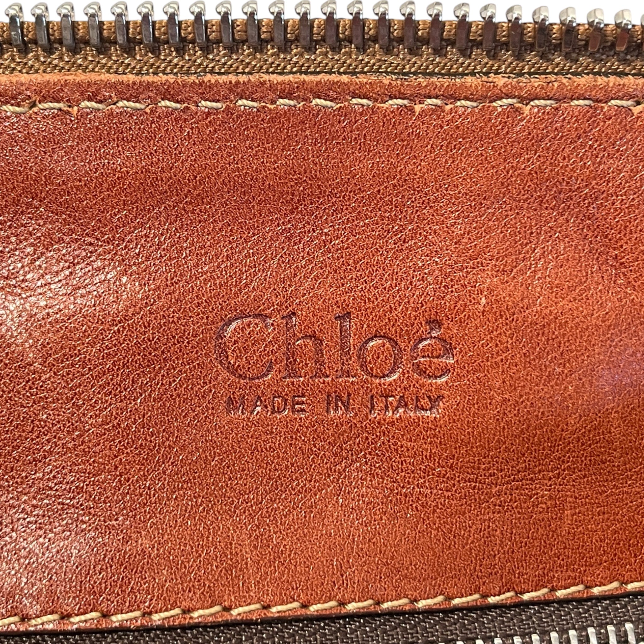 Chloe/Cross Body Bag/WHT/VINTAGE CHLOE EDITH WHITE CANV view 6