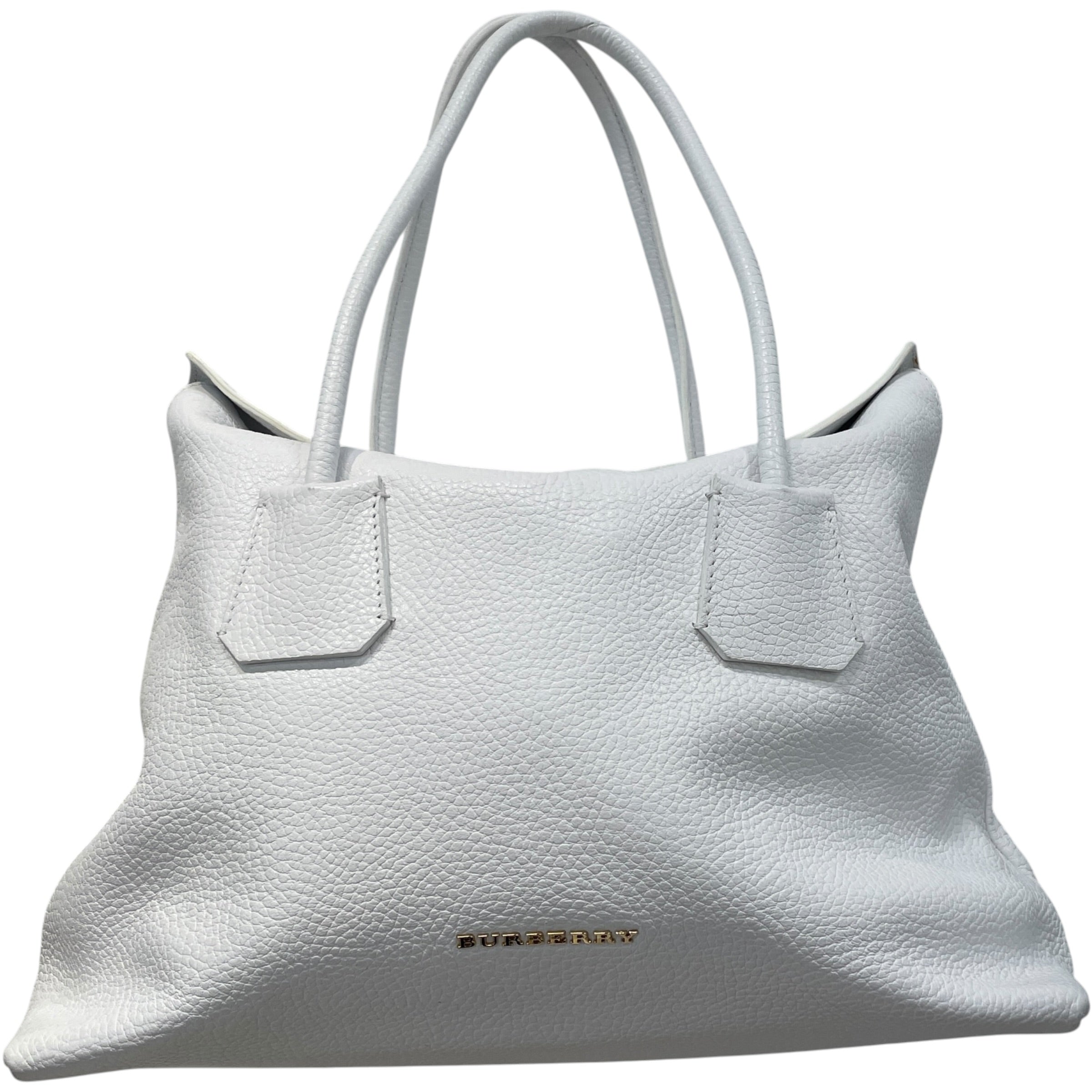 BURBERRY/Tote Bag/Leather/WHT/BAYNARD view 1
