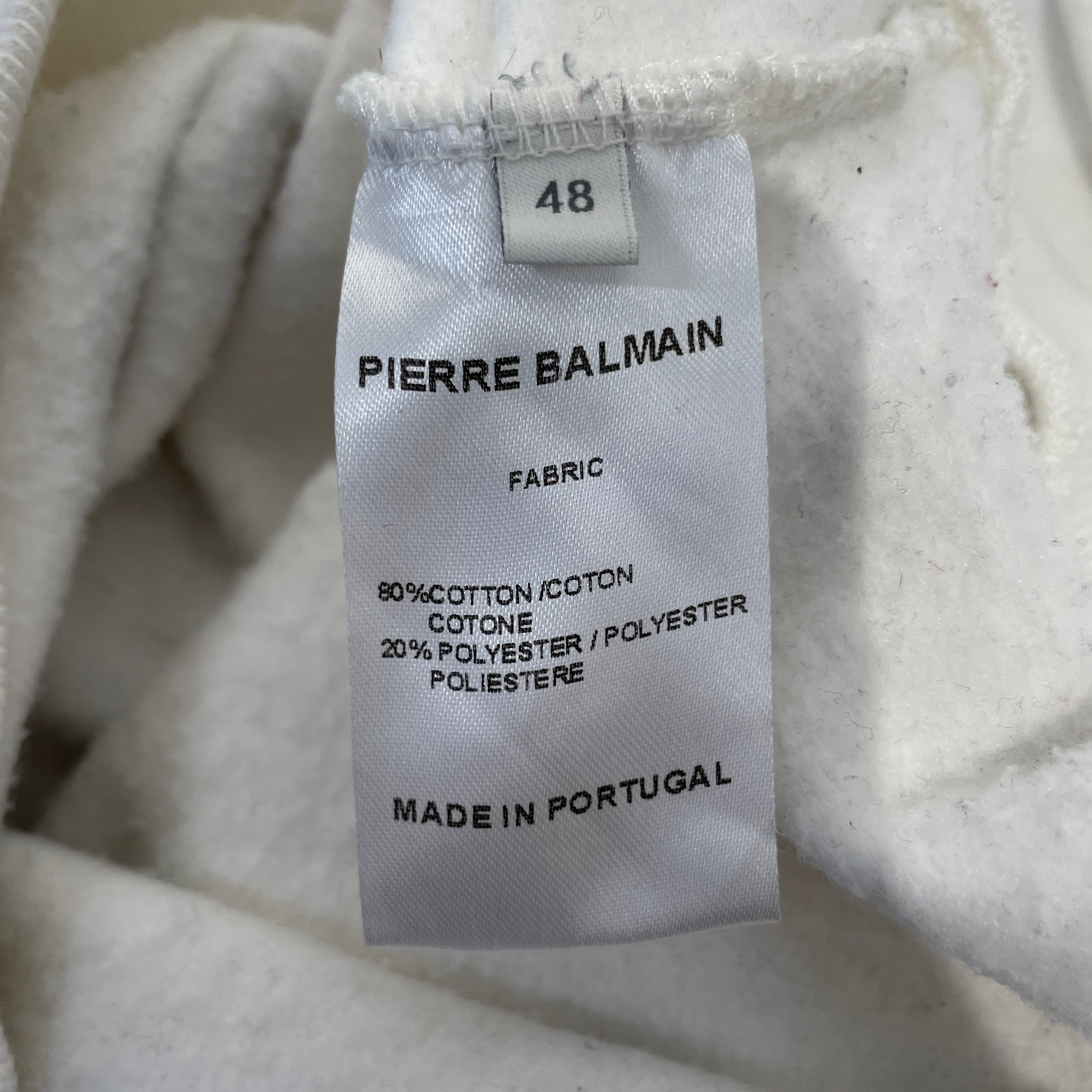 PIERRE BALMAIN/Sweatshirt/48/Graphic/Cotton/WHT/GOLD LOGO/CROWN view 3