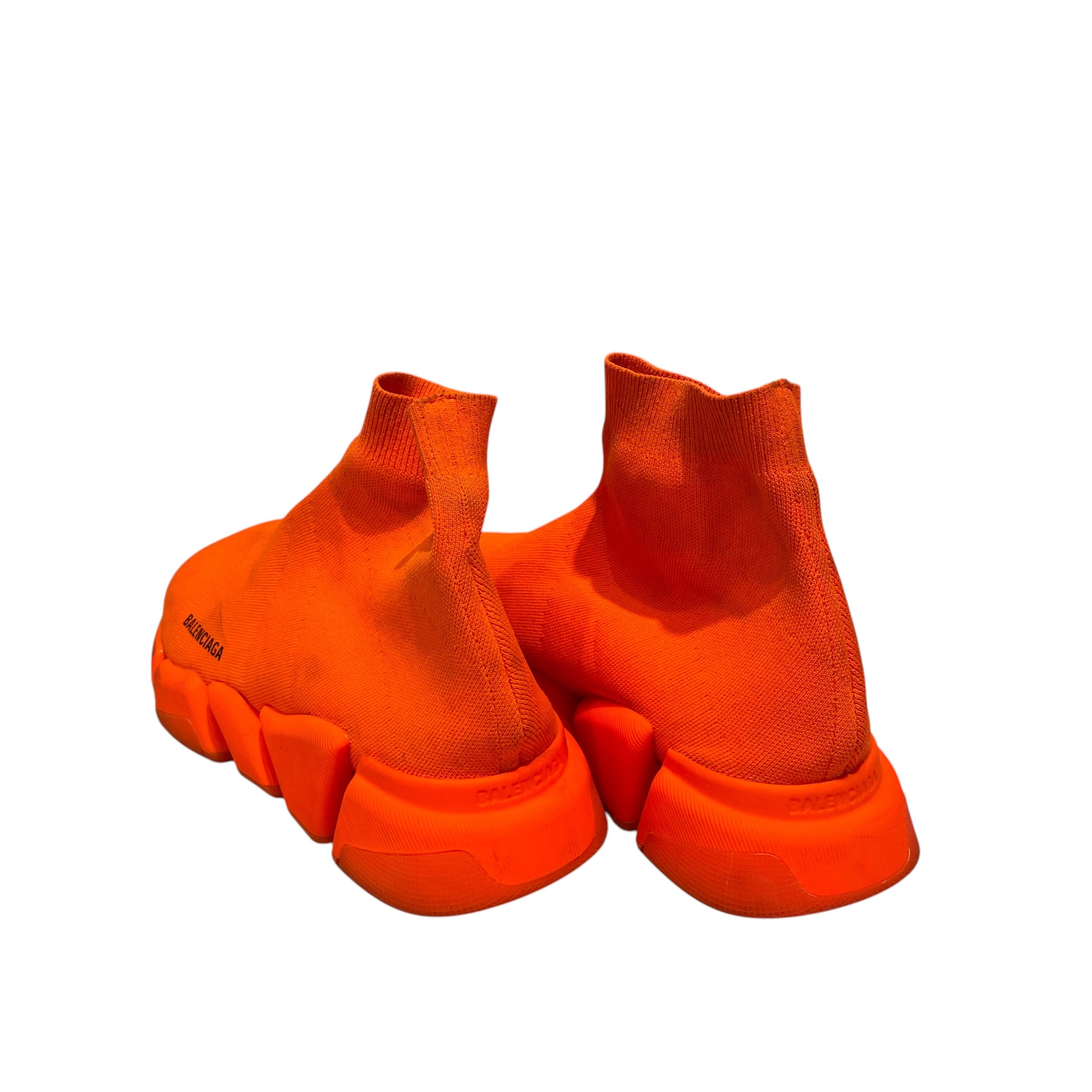 BALENCIAGA/Hi-Sneakers/US 9/Cotton/ORN/Speed Trainer 2.0 Neon Orange view 2