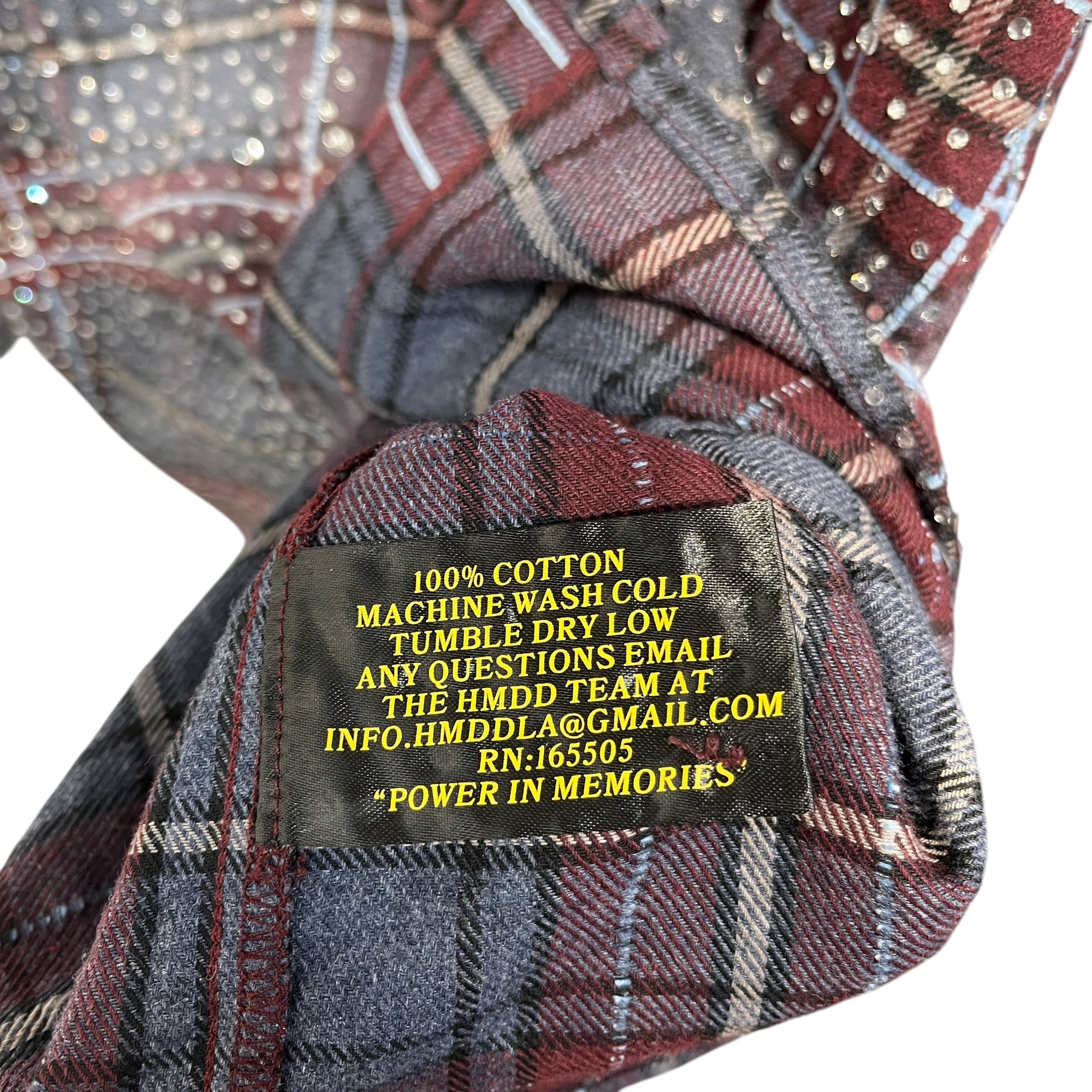 HMDD(Happy Memories Don't Die)/Flannel Shirt/M/Cotton/IDG/Plaid/Disco Flannel view 4