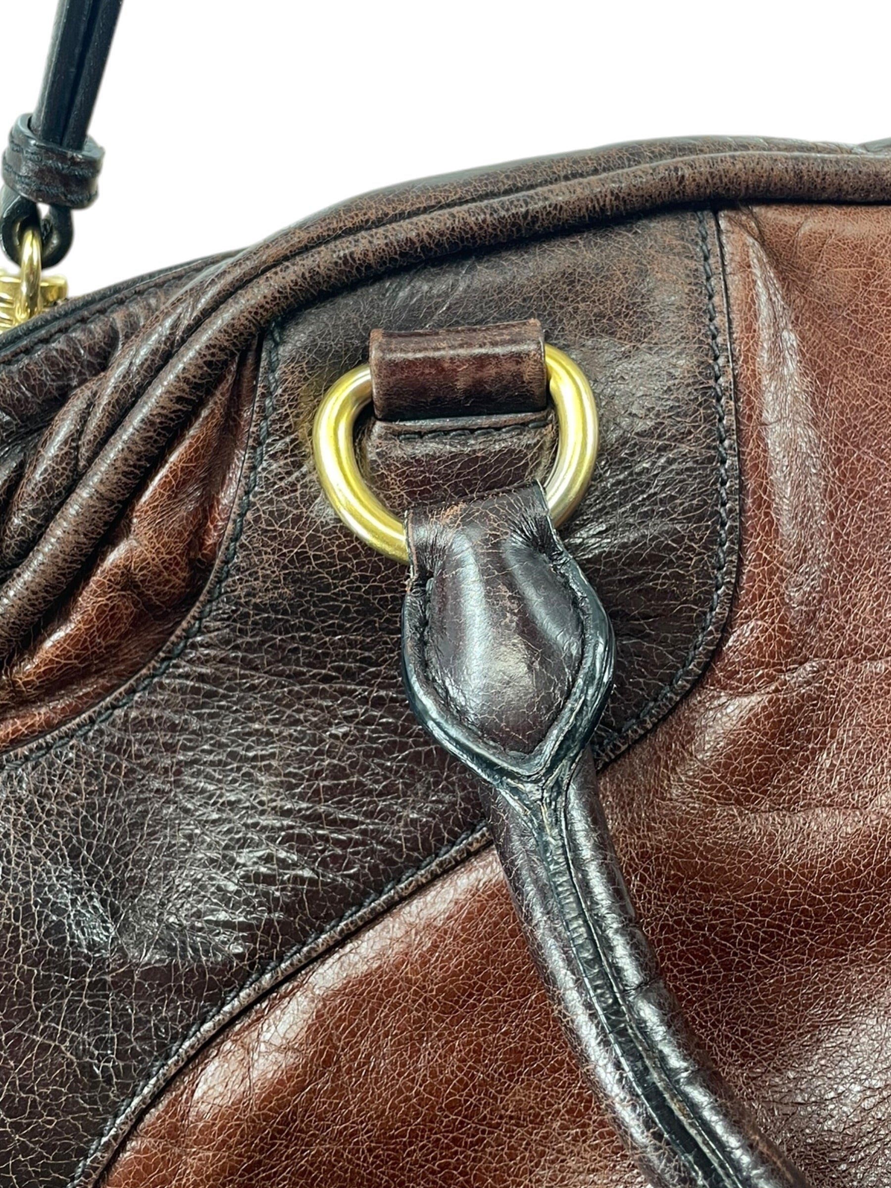 MIU MIU/Bag/Leather/BRW/PATENT LEATHER BOWLING BAG view 9